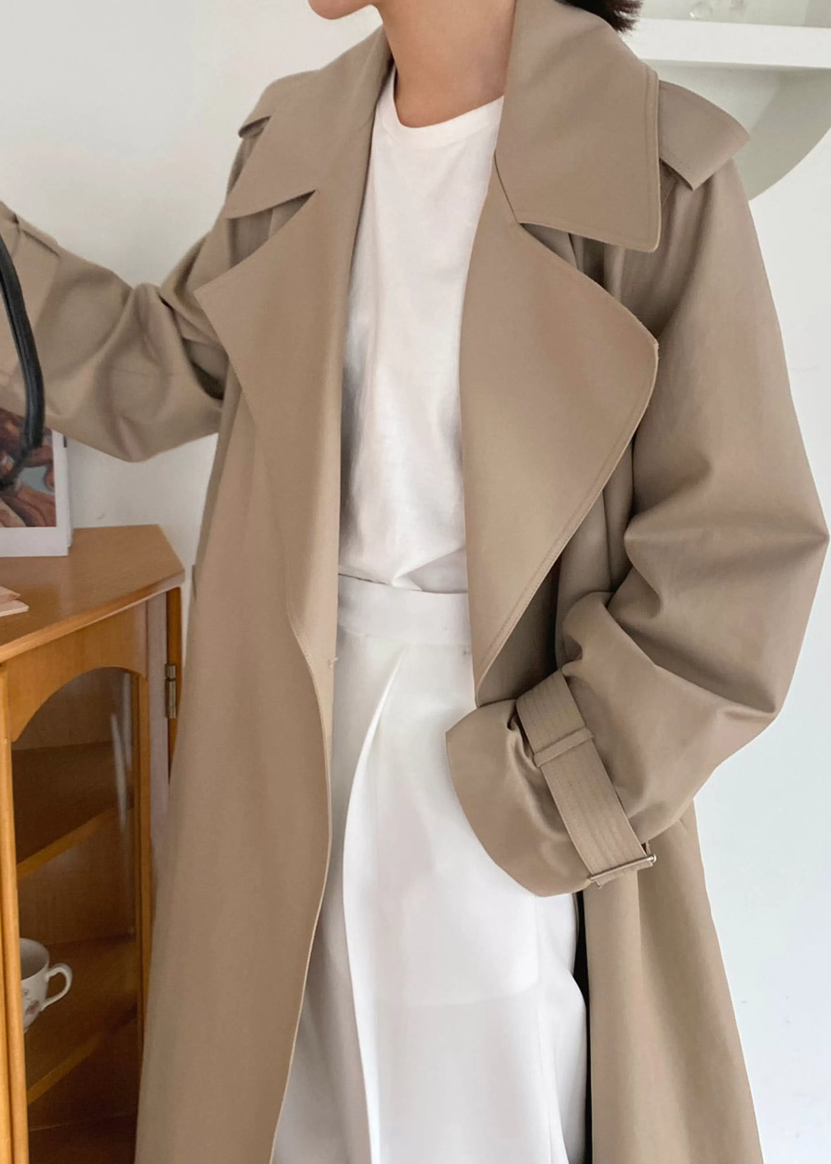 Outerwear | The Frankie Shop Abril Trench Sand