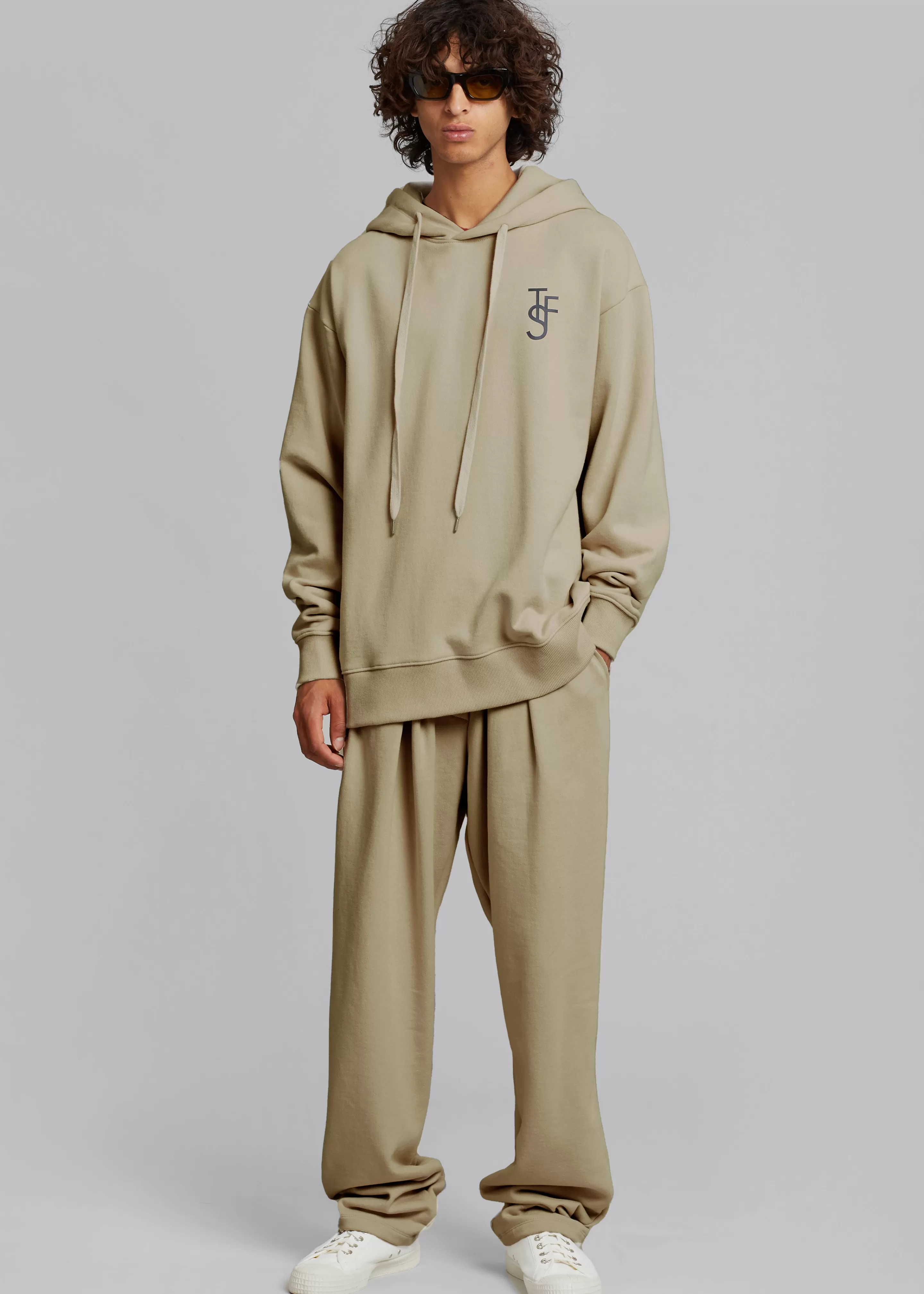 Loungewear | The Frankie Shop Alec Pleated Jogger Pants Olive