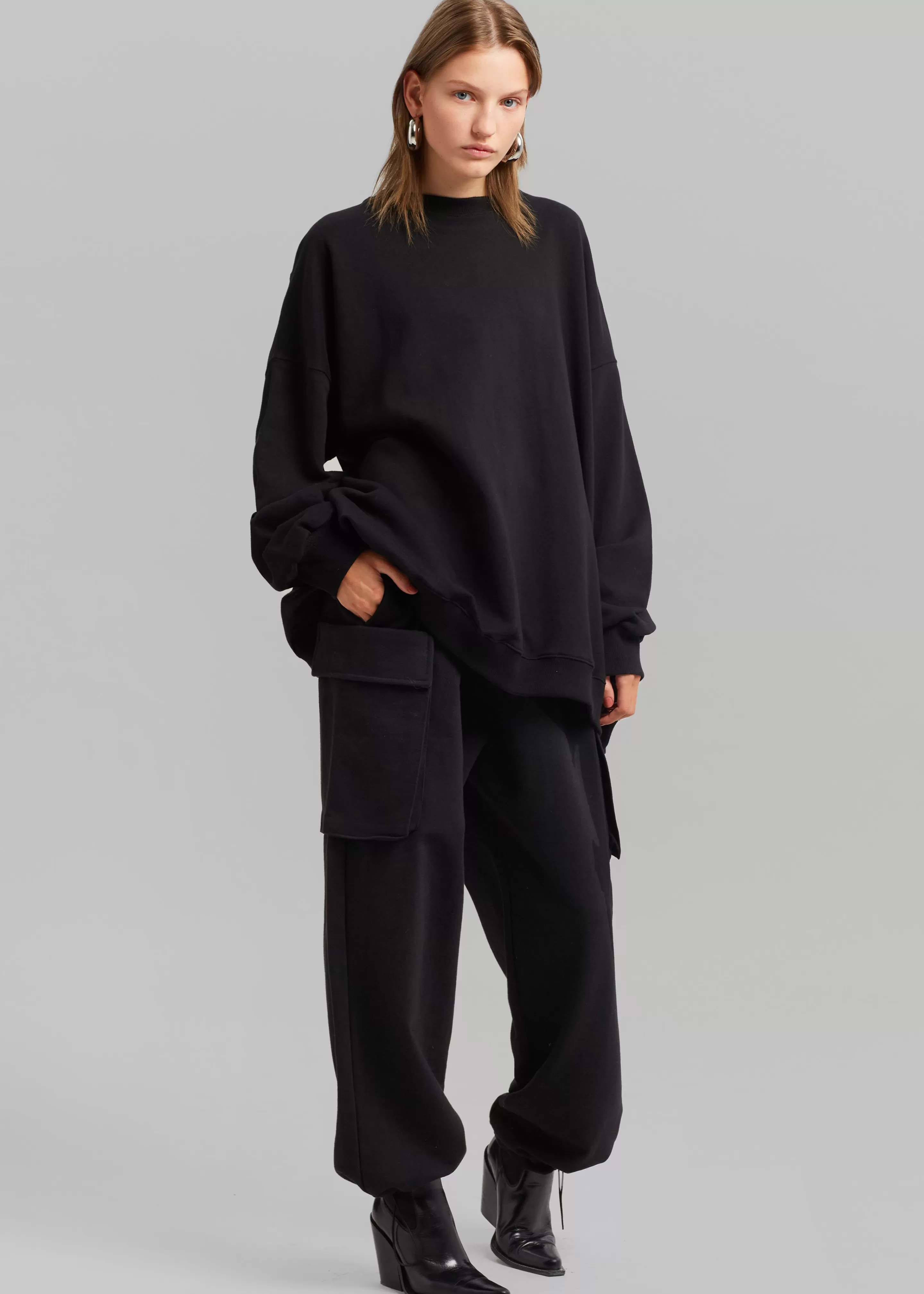 Loungewear | The Frankie Shop Aliz Cargo Sweatpants Black