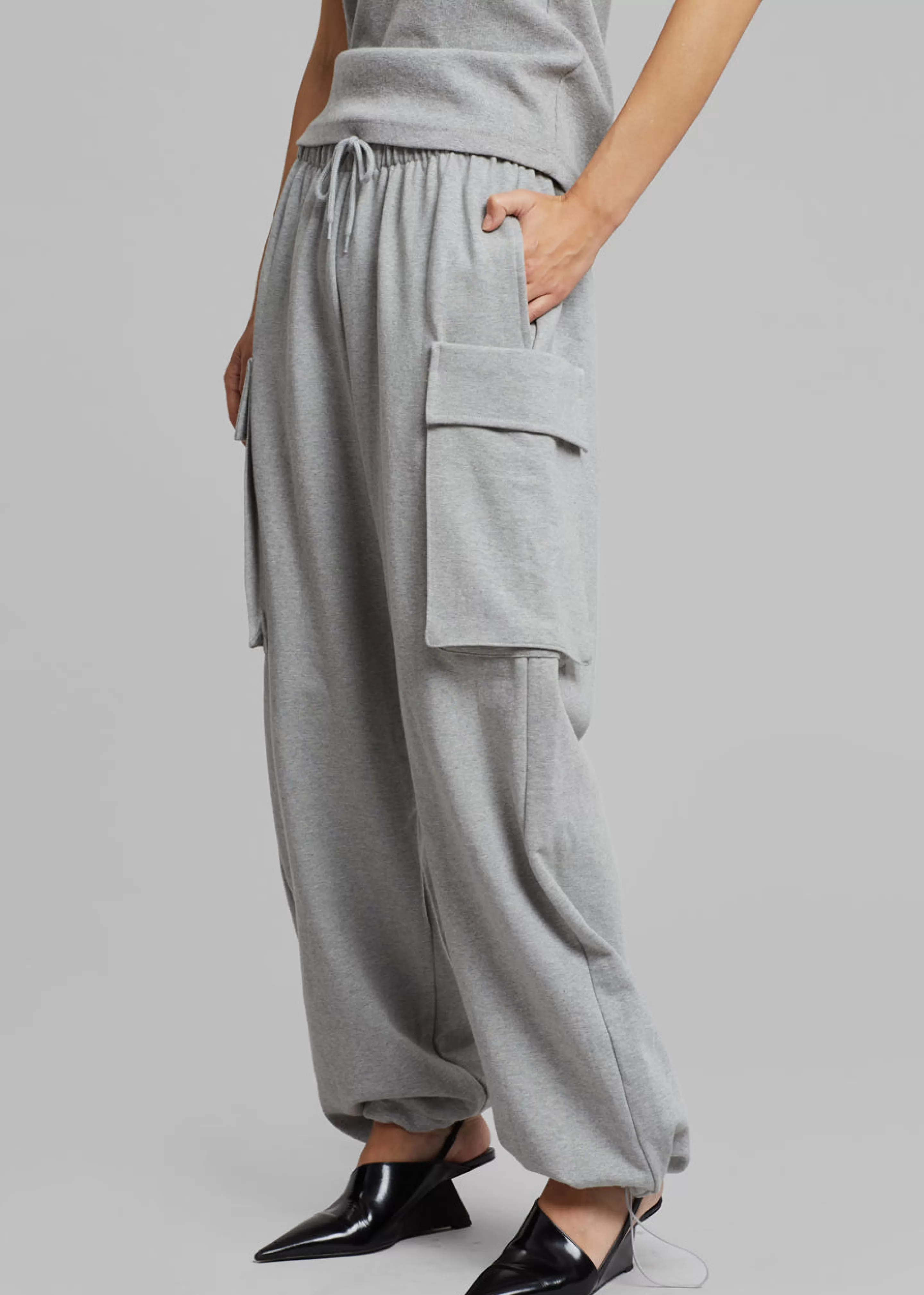 Loungewear | The Frankie Shop Aliz Cargo Sweatpants Grey