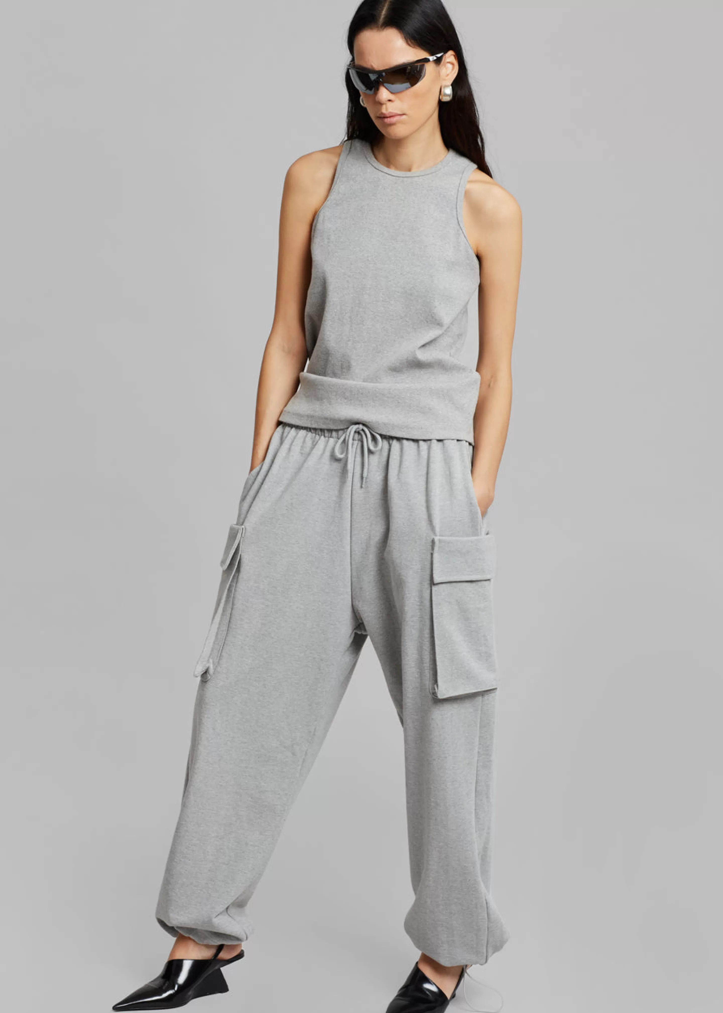 Loungewear | The Frankie Shop Aliz Cargo Sweatpants Grey