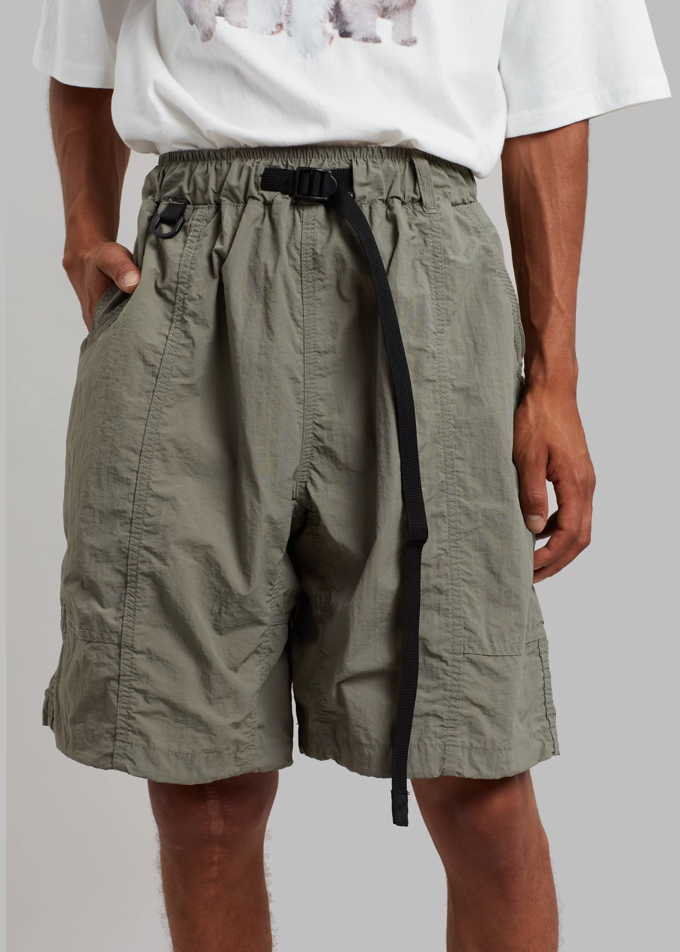 Bottoms | The Frankie Shop Arel Buckle Shorts Olive