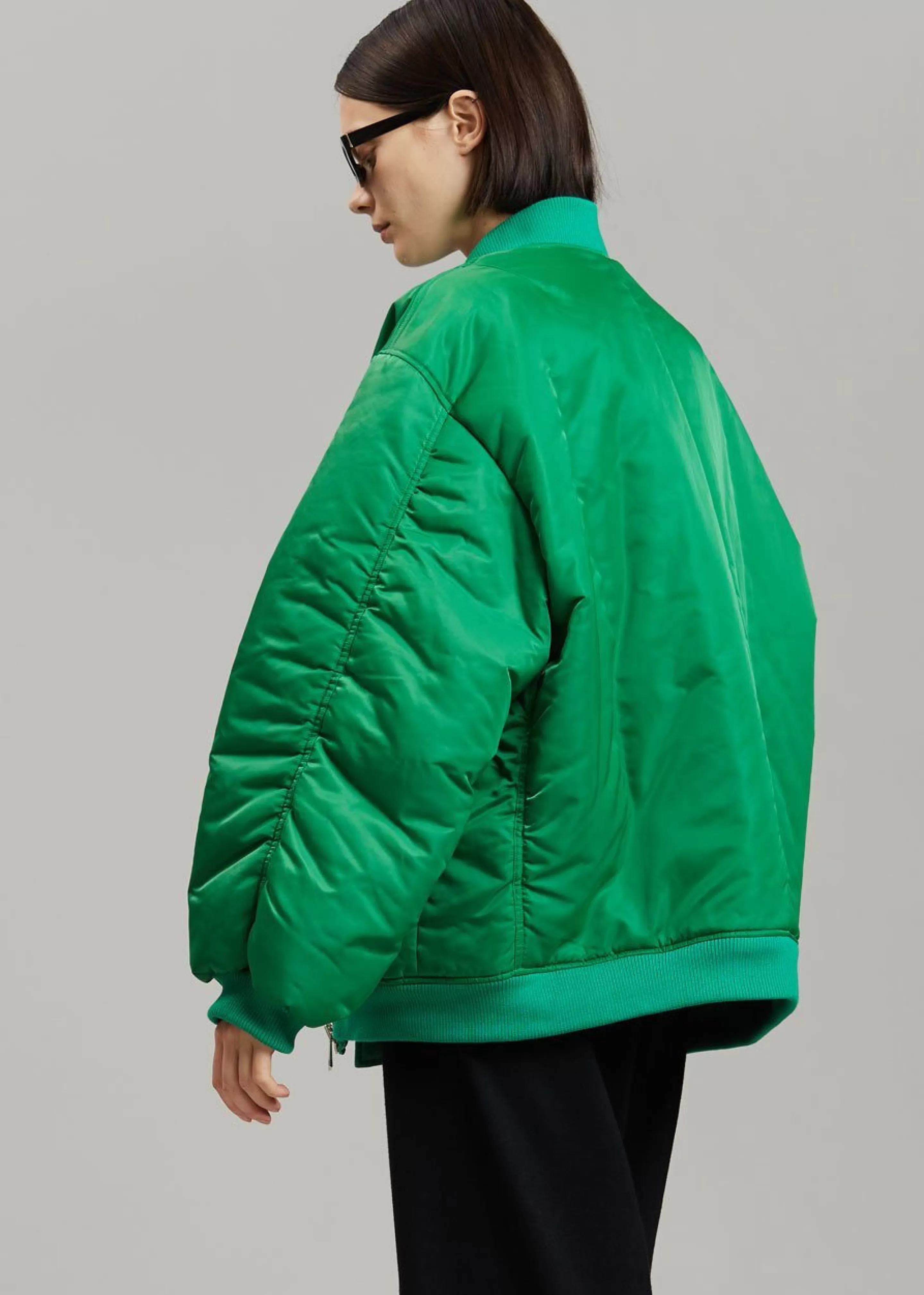 Outerwear | The Frankie Shop Astra Bomber Jacket Kelly Green