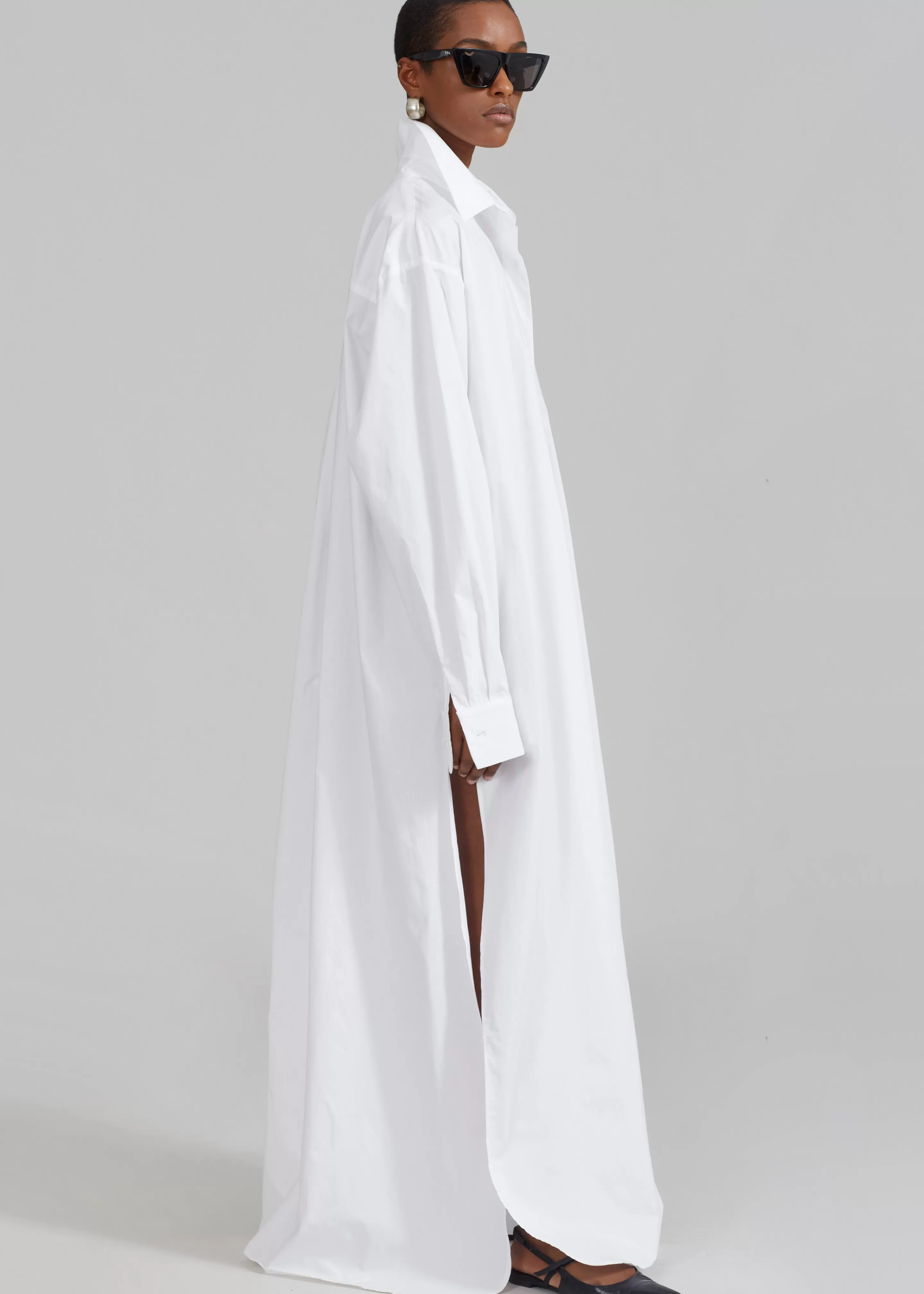 Dresses | The Frankie Shop Avery Shirt Dress White