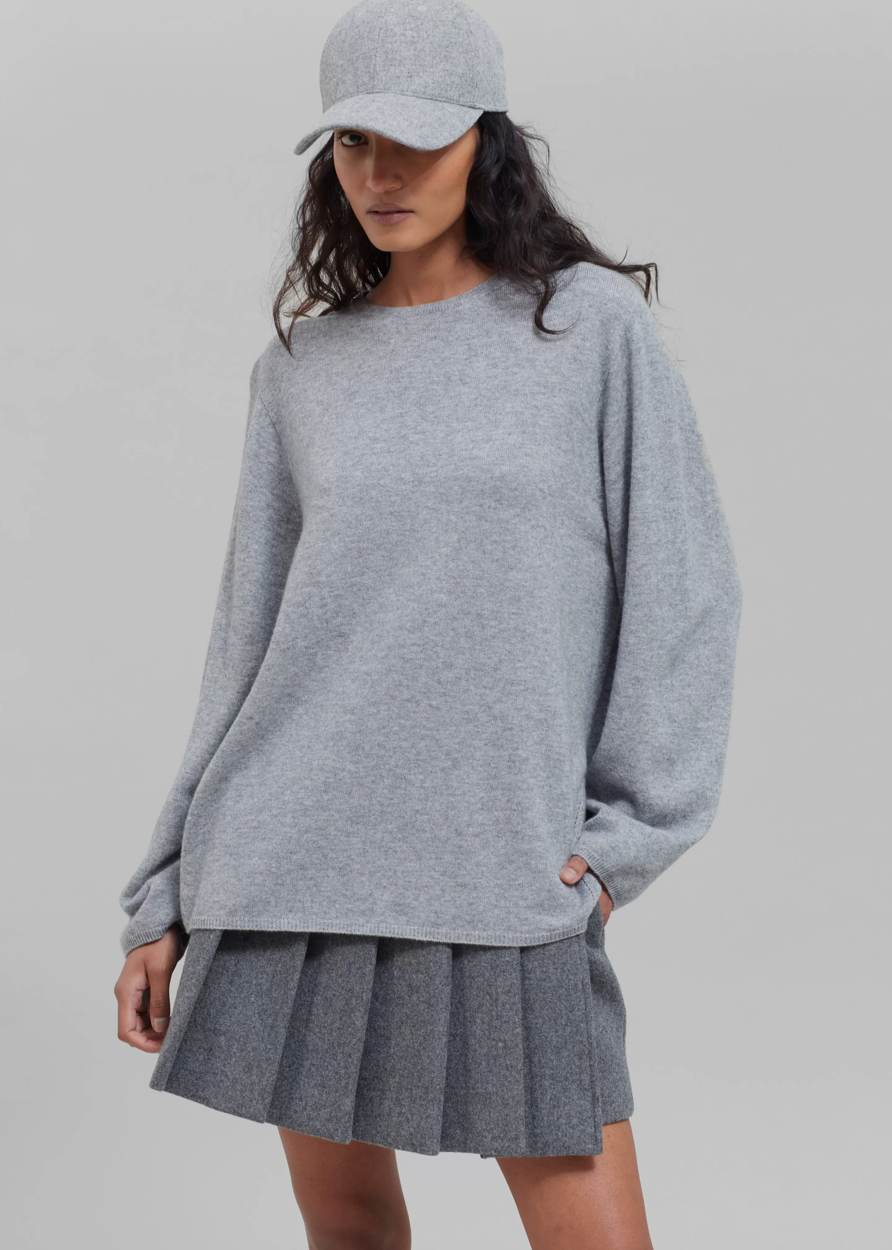 Knitwear | The Frankie Shop Bangor Roundneck Knit Top Grey