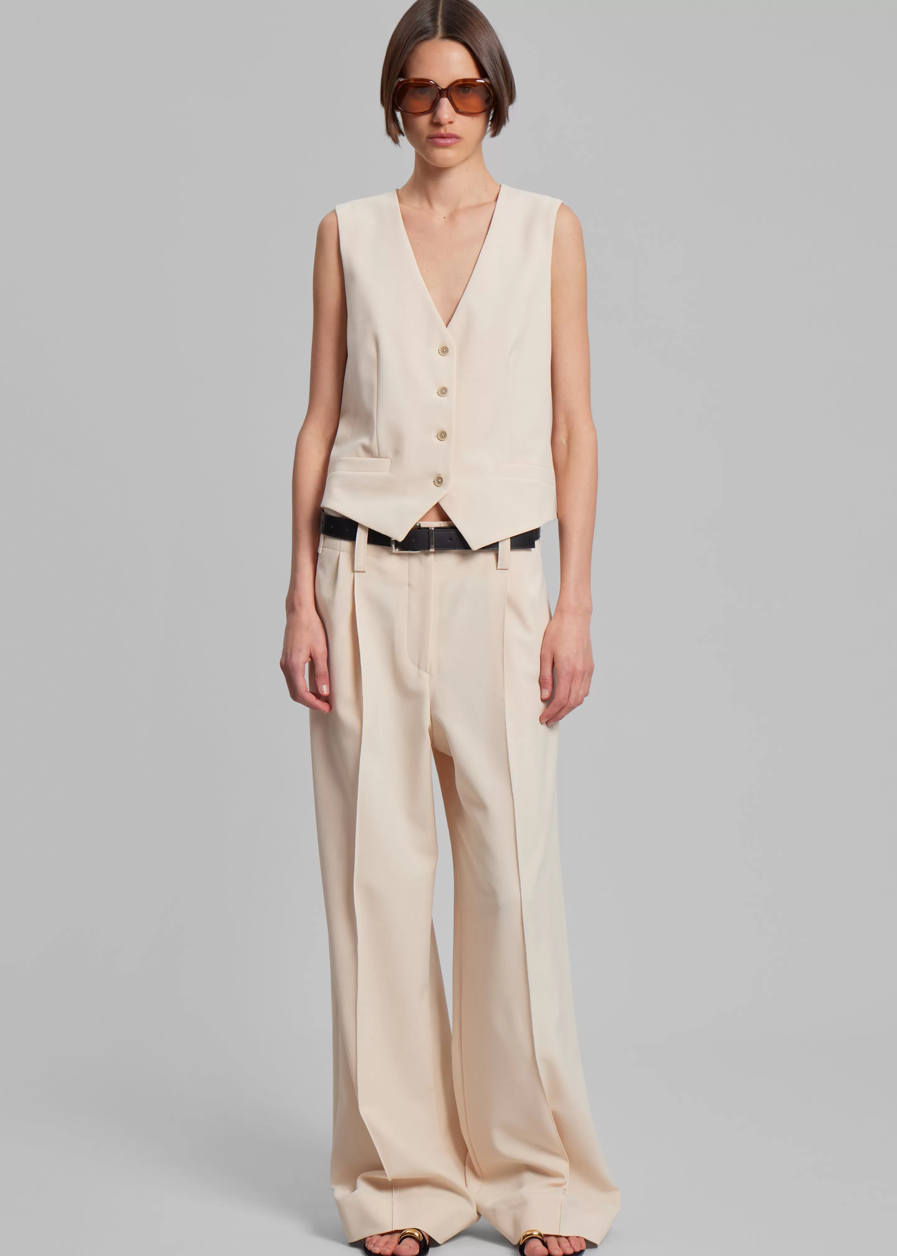 Bottoms | The Frankie Shop Beaufille Ulla Trousers Parchment