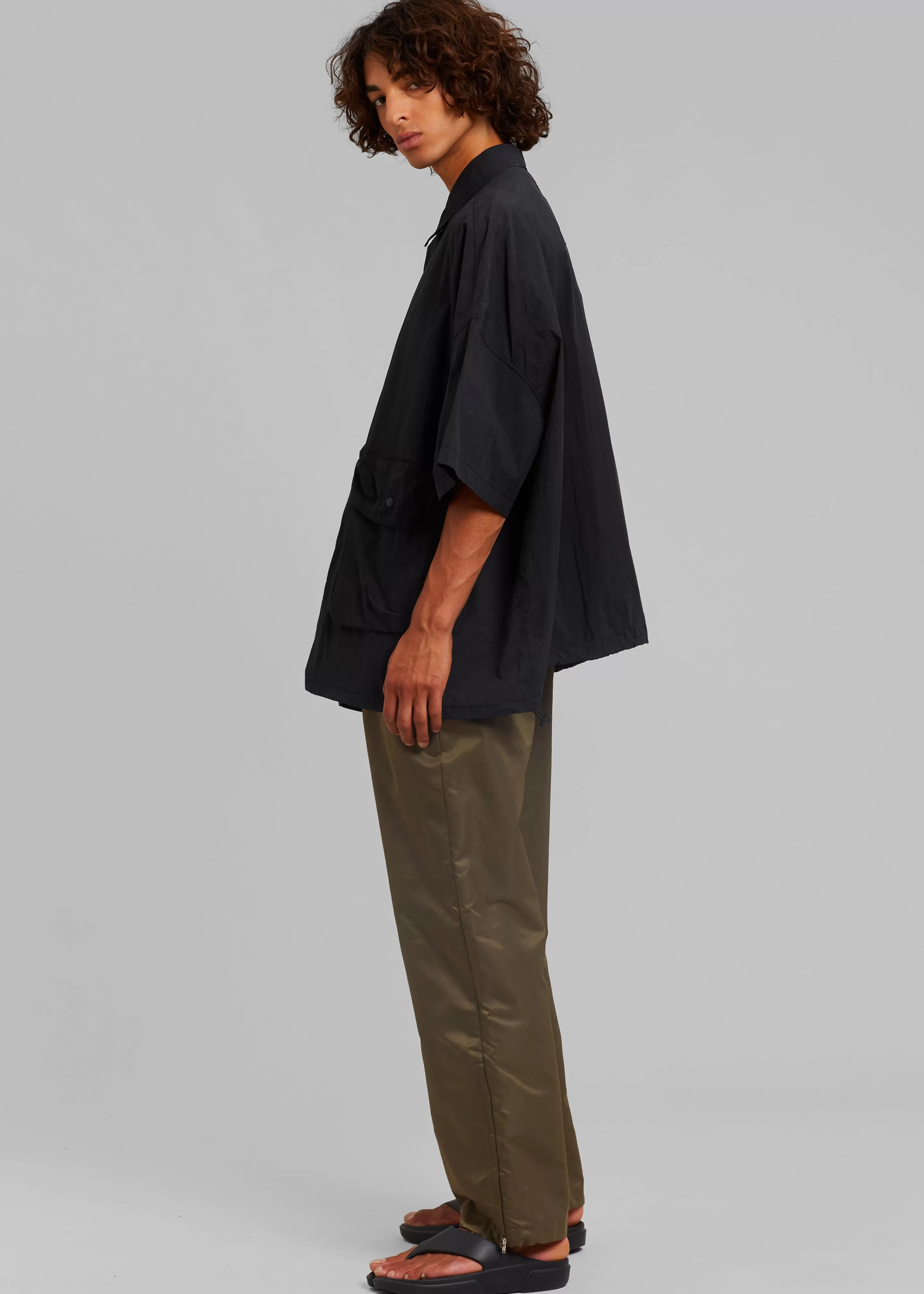 Tops | The Frankie Shop Bedri Cargo Shirt Black