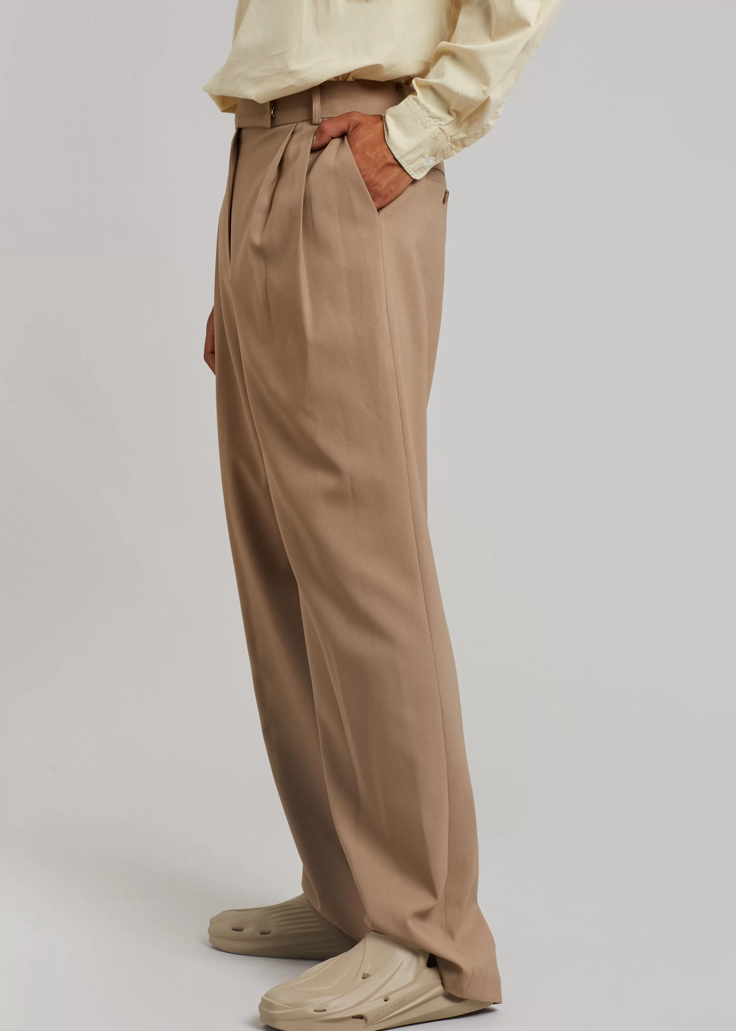 Bottoms | The Frankie Shop Beo Suit Pants Latte