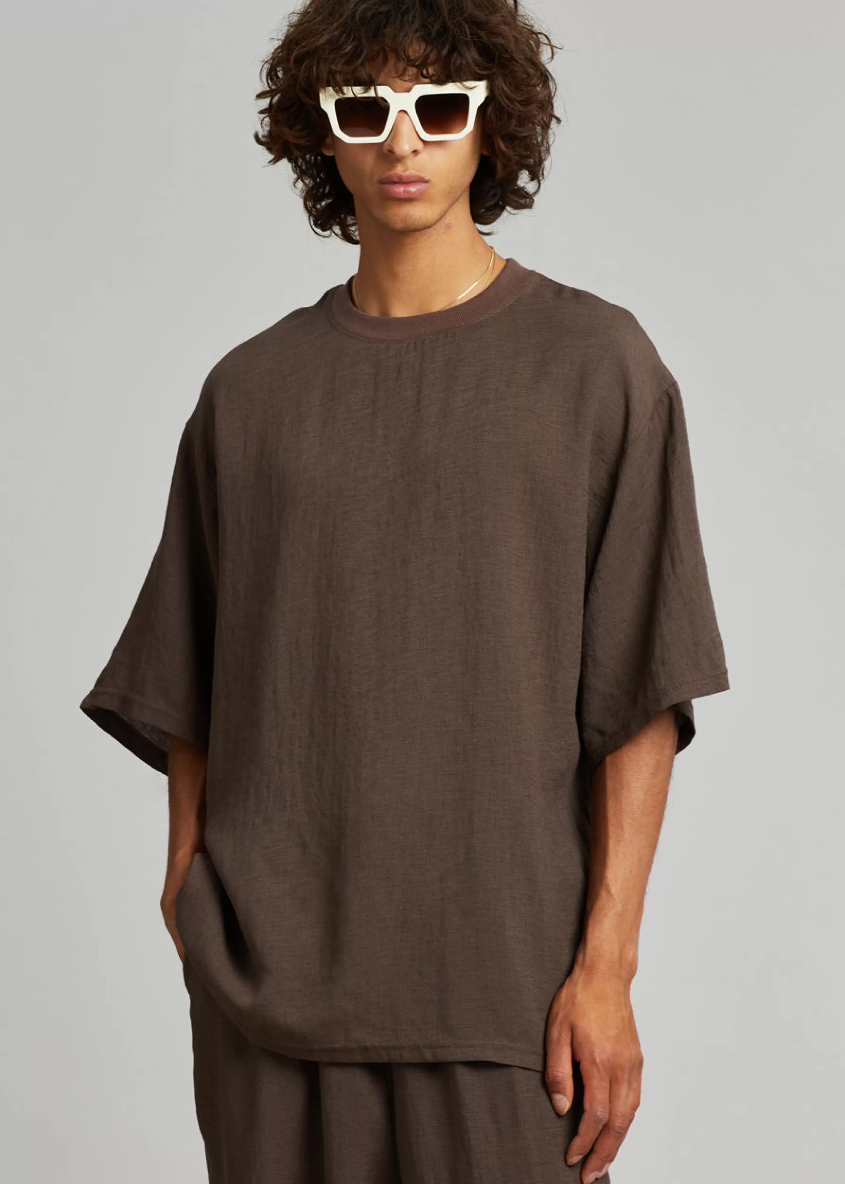 Tops | The Frankie Shop Brax Tee Brown