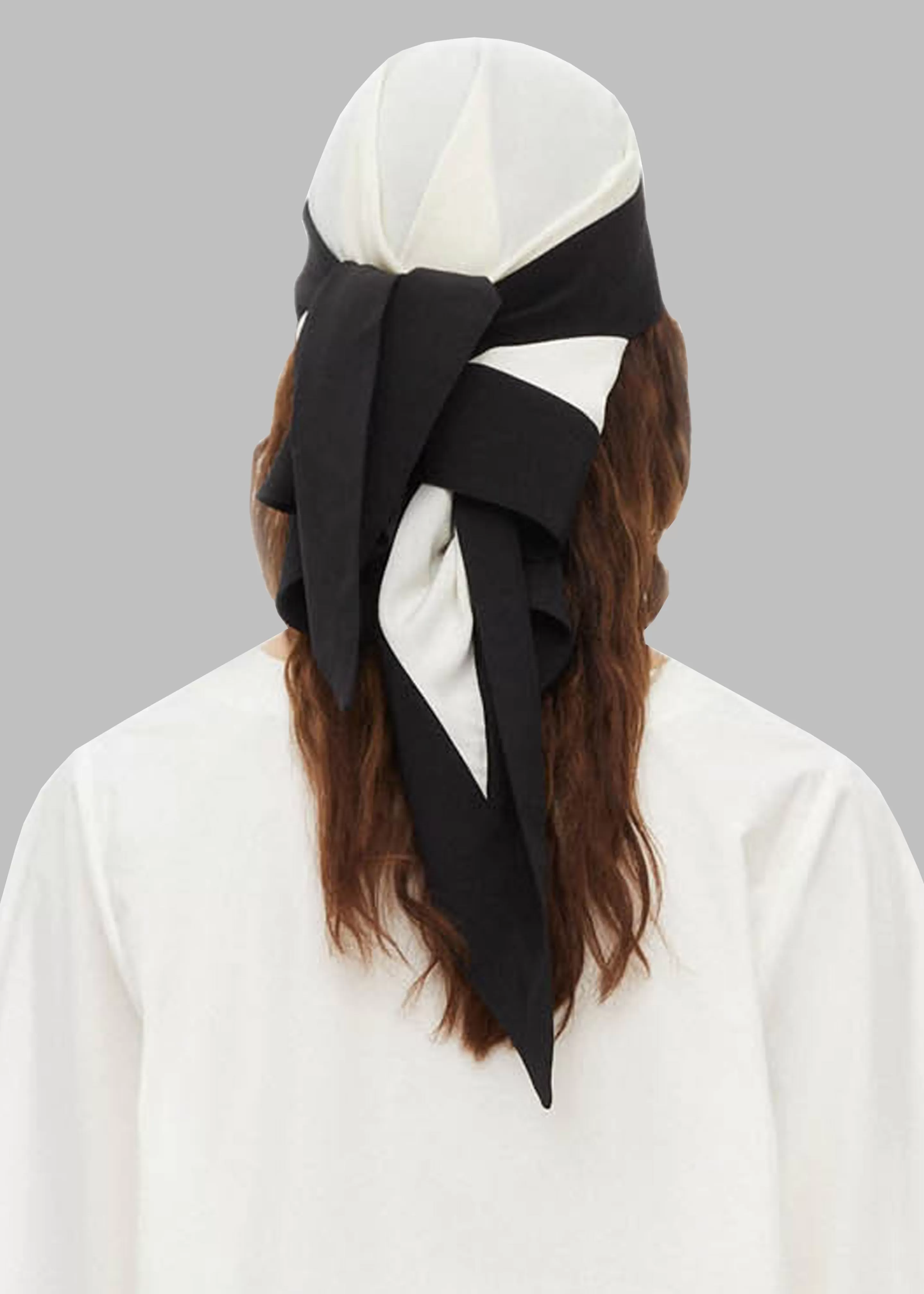 Accessories | The Frankie Shop By Malene Birger Aubrielle Silk Hat Black Stripe