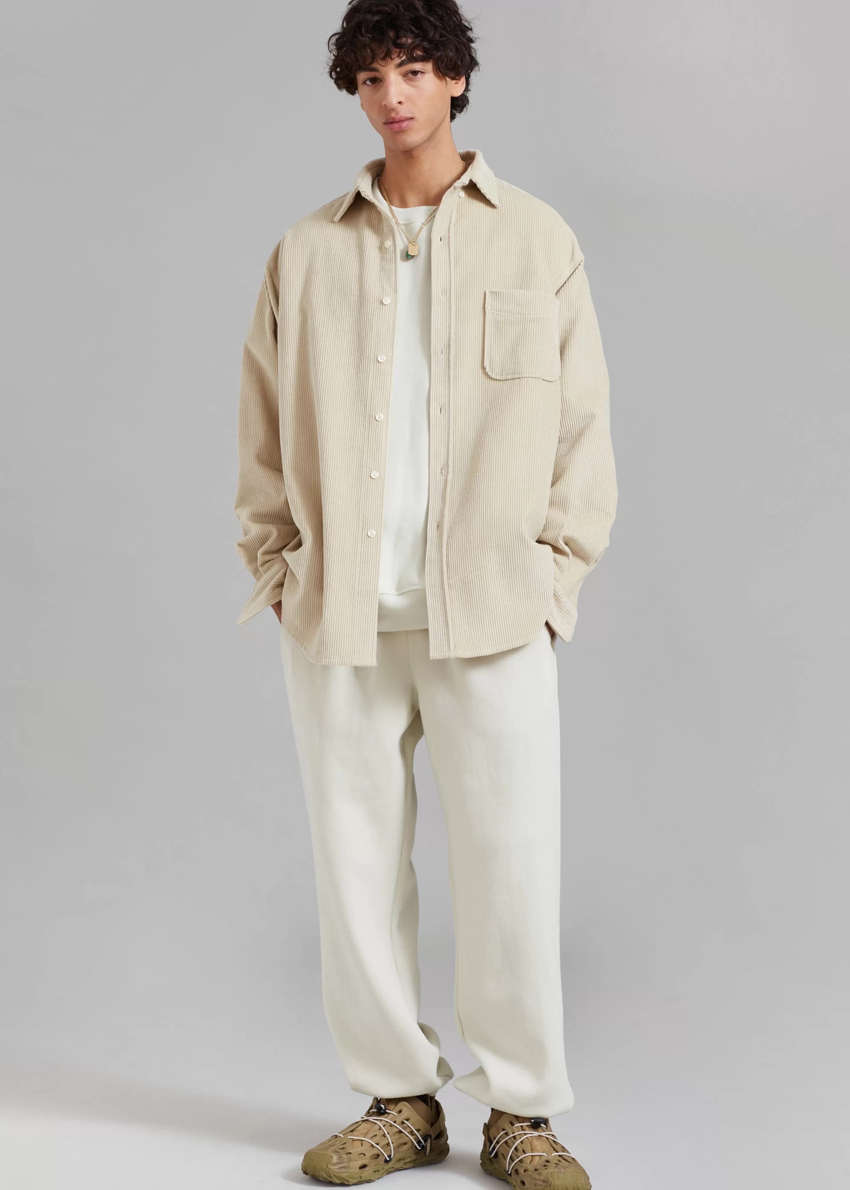 Tops | The Frankie Shop Camden Corduroy Shirt Cream