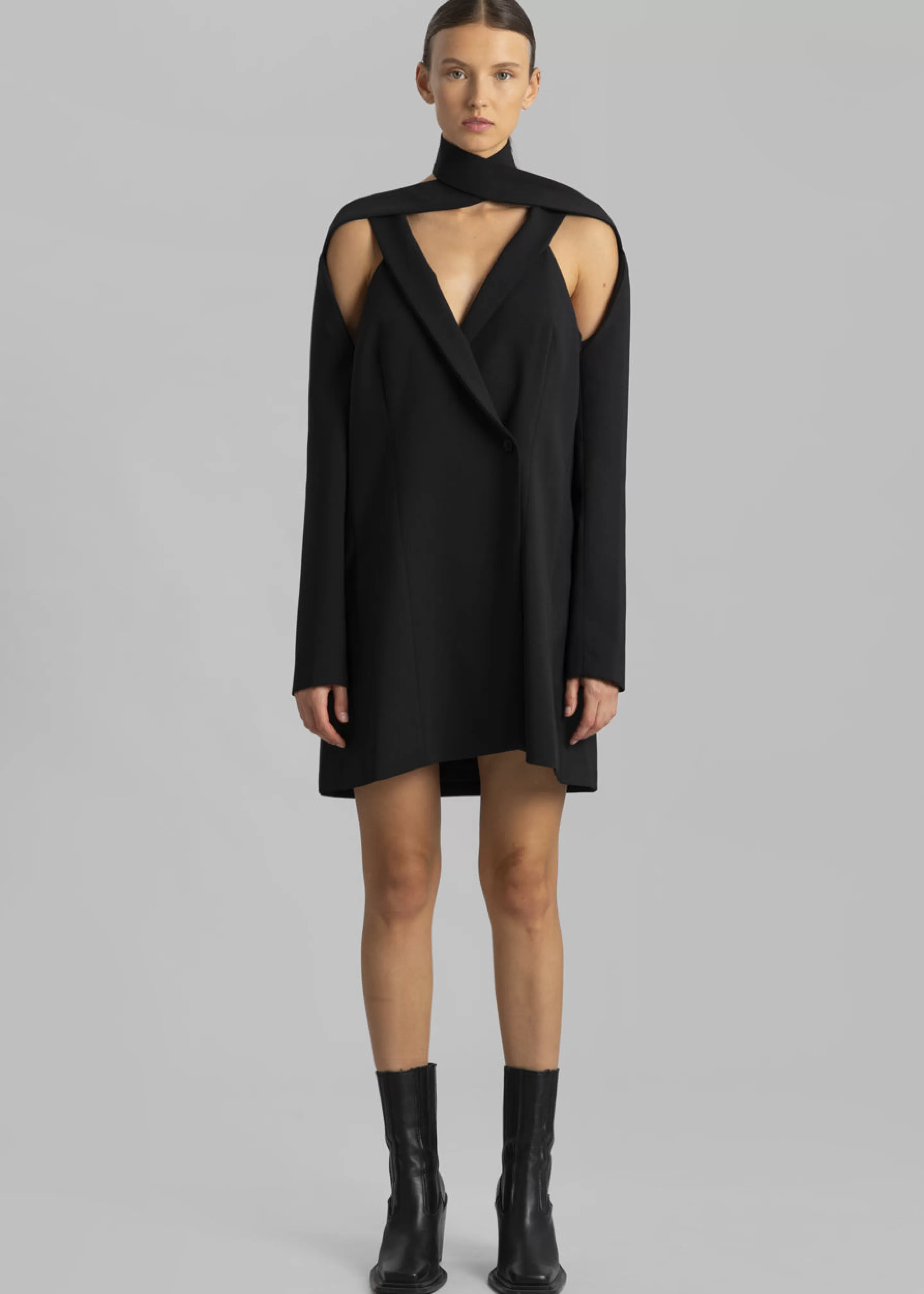 Dresses | The Frankie Shop Coperni Cut-Out Tailored Dress Black