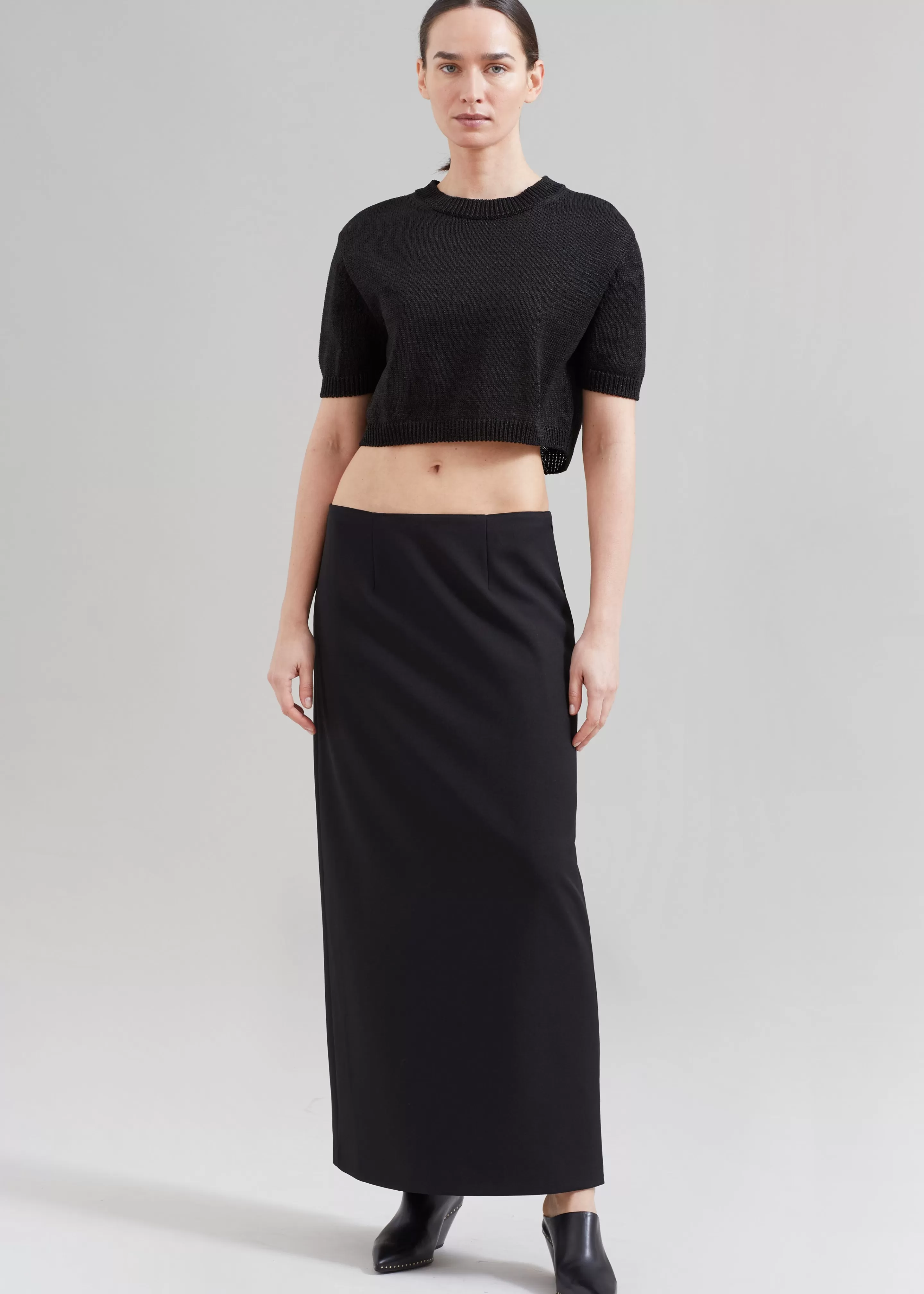 Bottoms | The Frankie Shop Demi Pencil Skirt Black