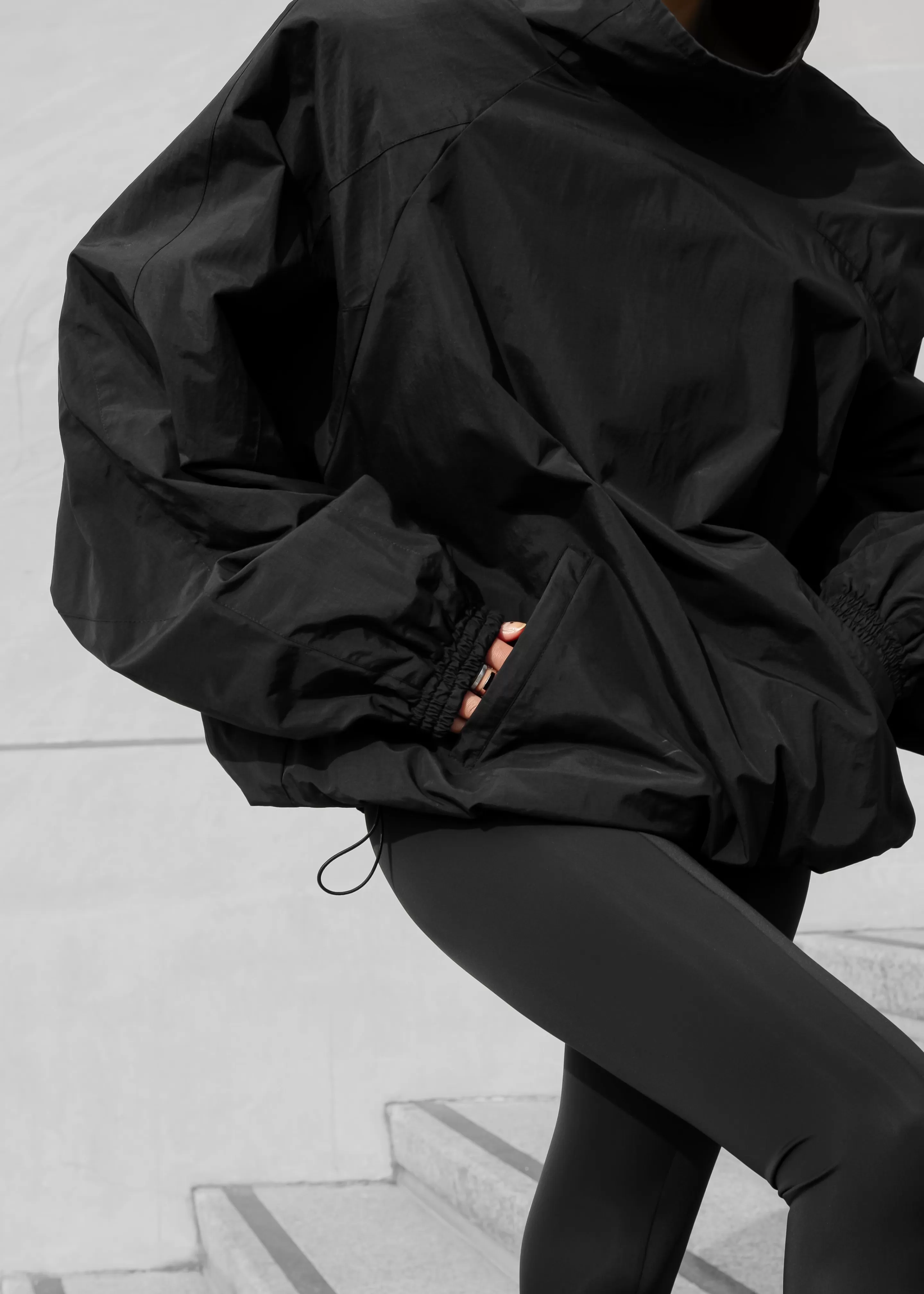 Outerwear | The Frankie Shop Doyle Mockneck Anorak Black