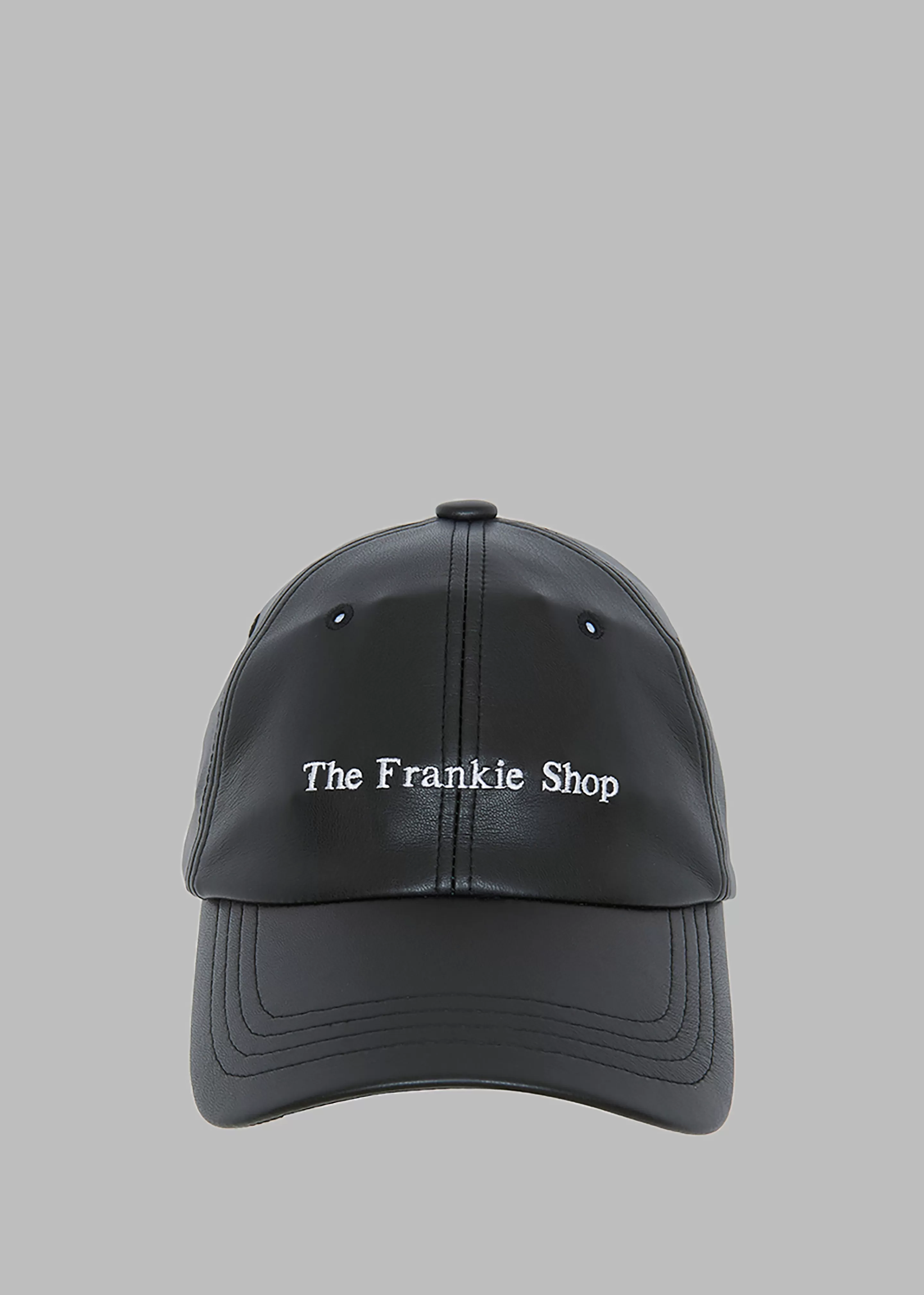 Accessories | The Frankie Shop Frankie Faux Leather Baseball Cap Black