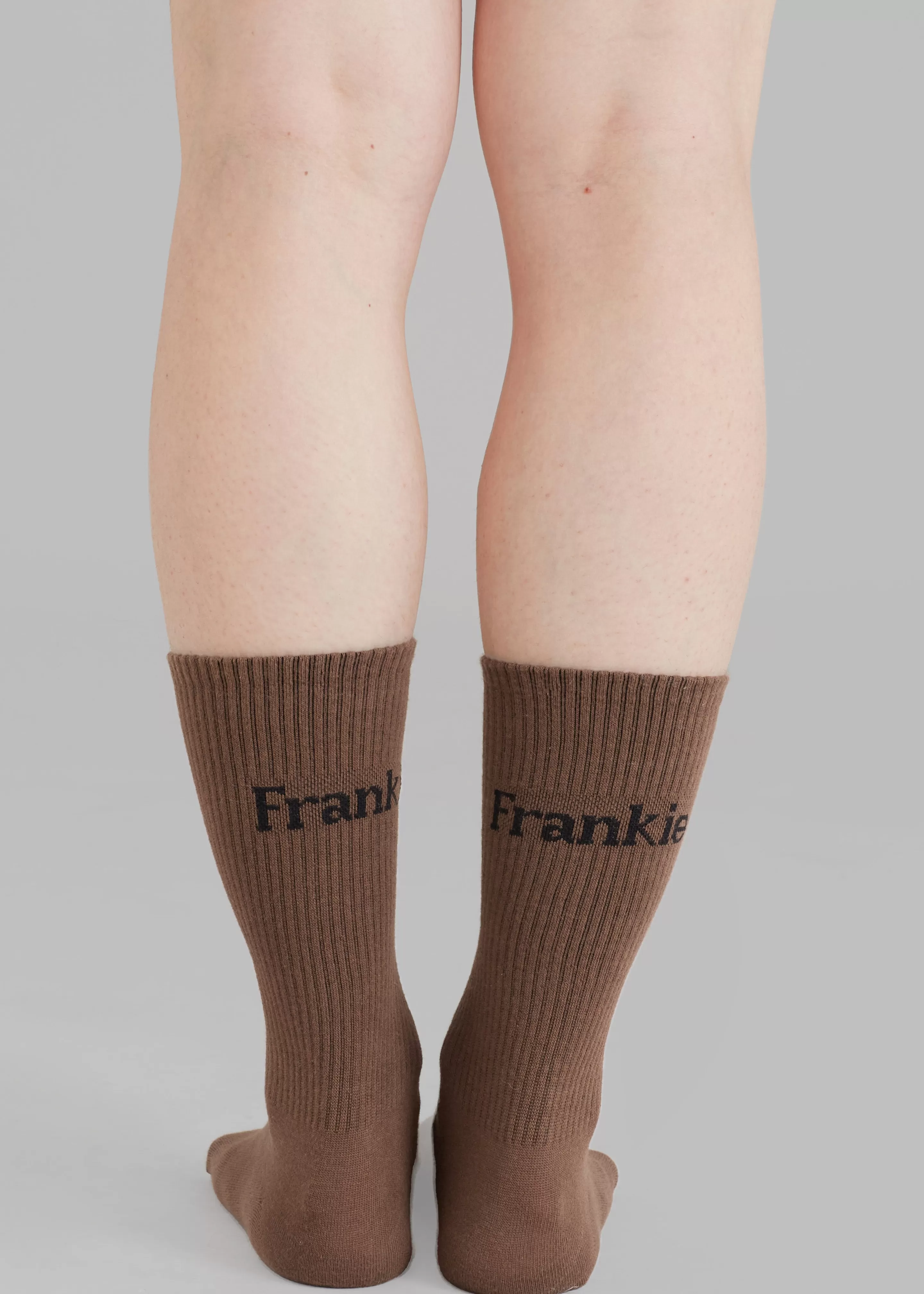 Accessories | The Frankie Shop Frankie In English Ribbed Socks Brown