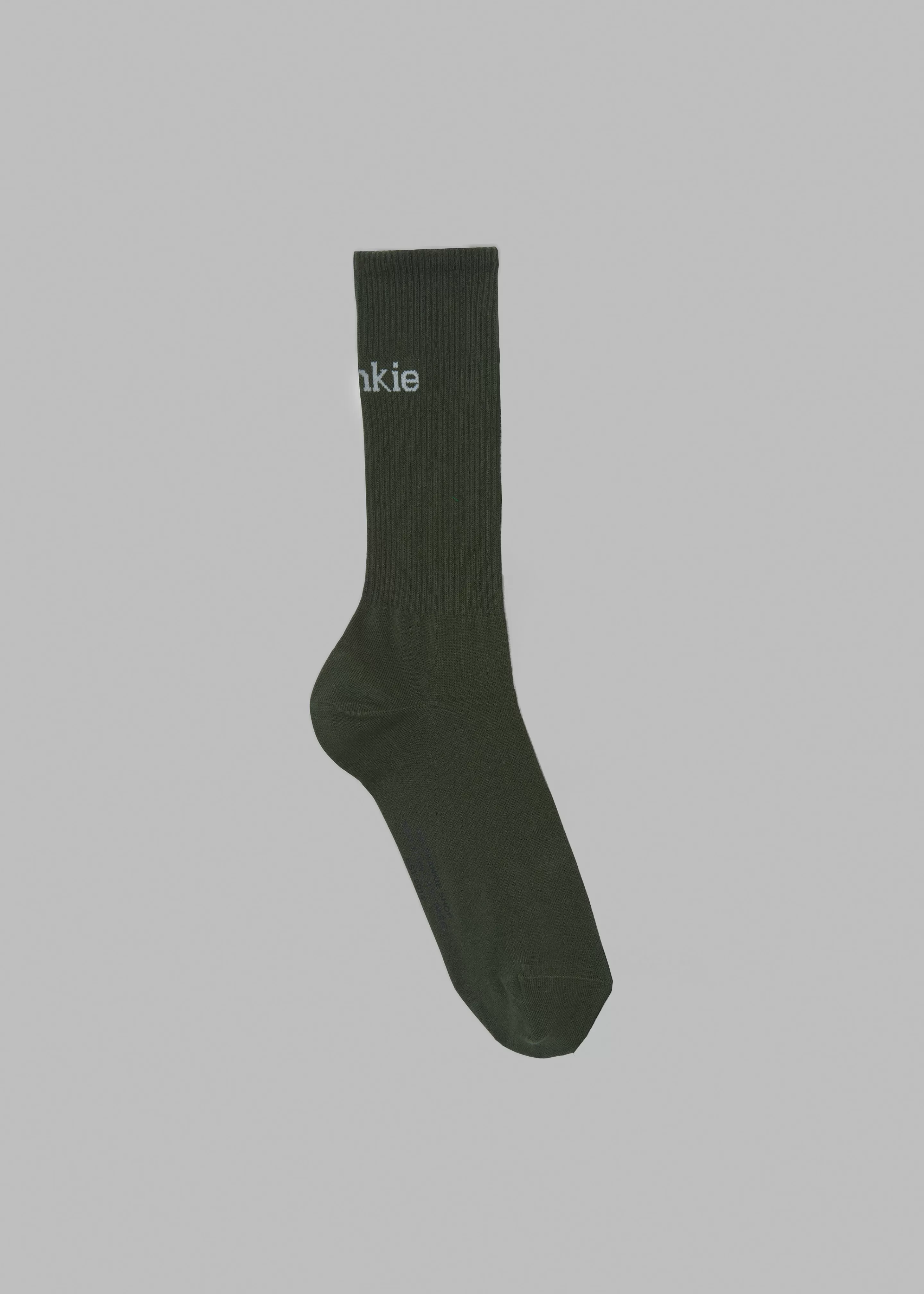 Accessories | The Frankie Shop Frankie In English Ribbed Socks Army Green