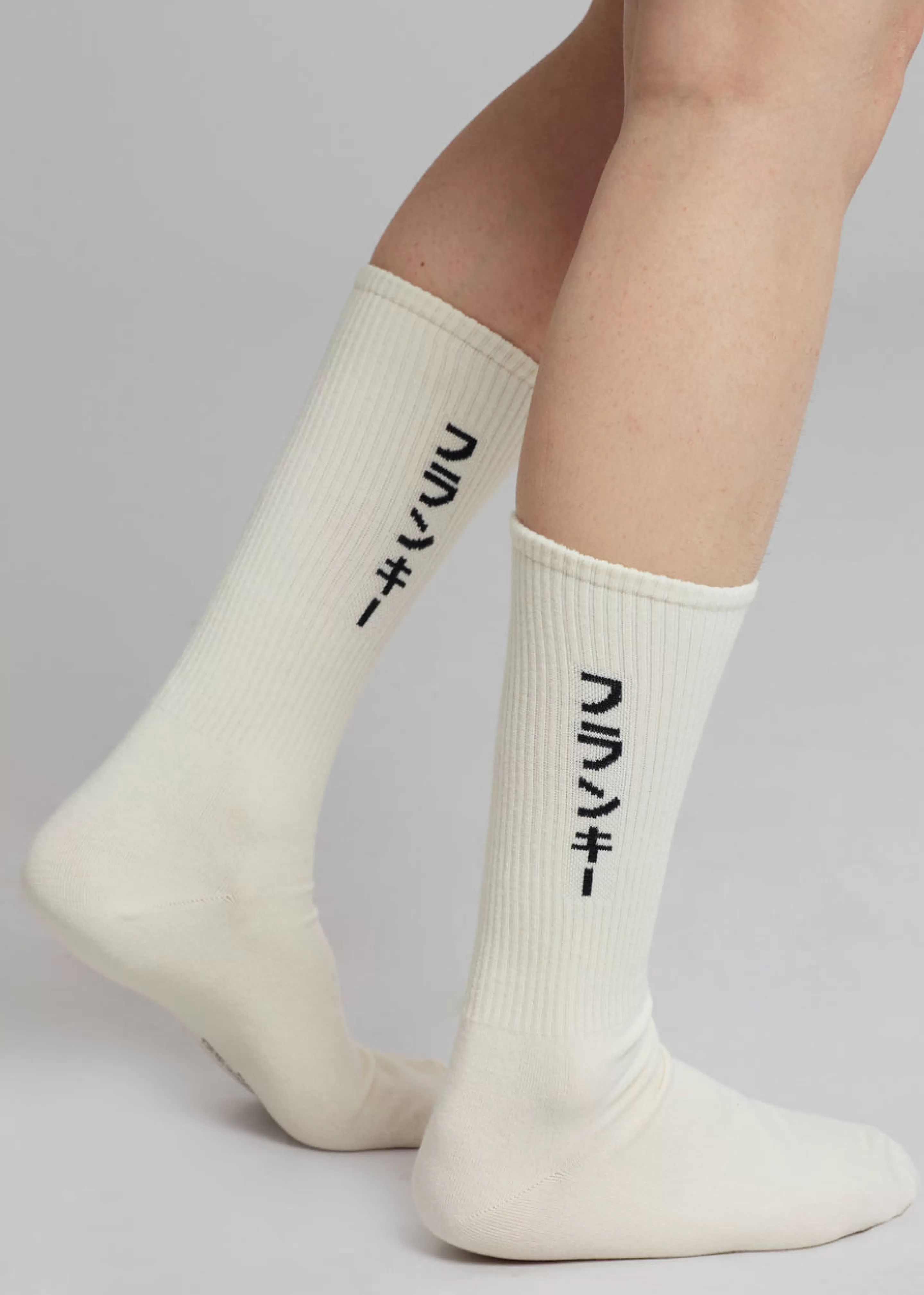 Accessories | The Frankie Shop Frankie In Japanese Ribbed Socks Vanilla