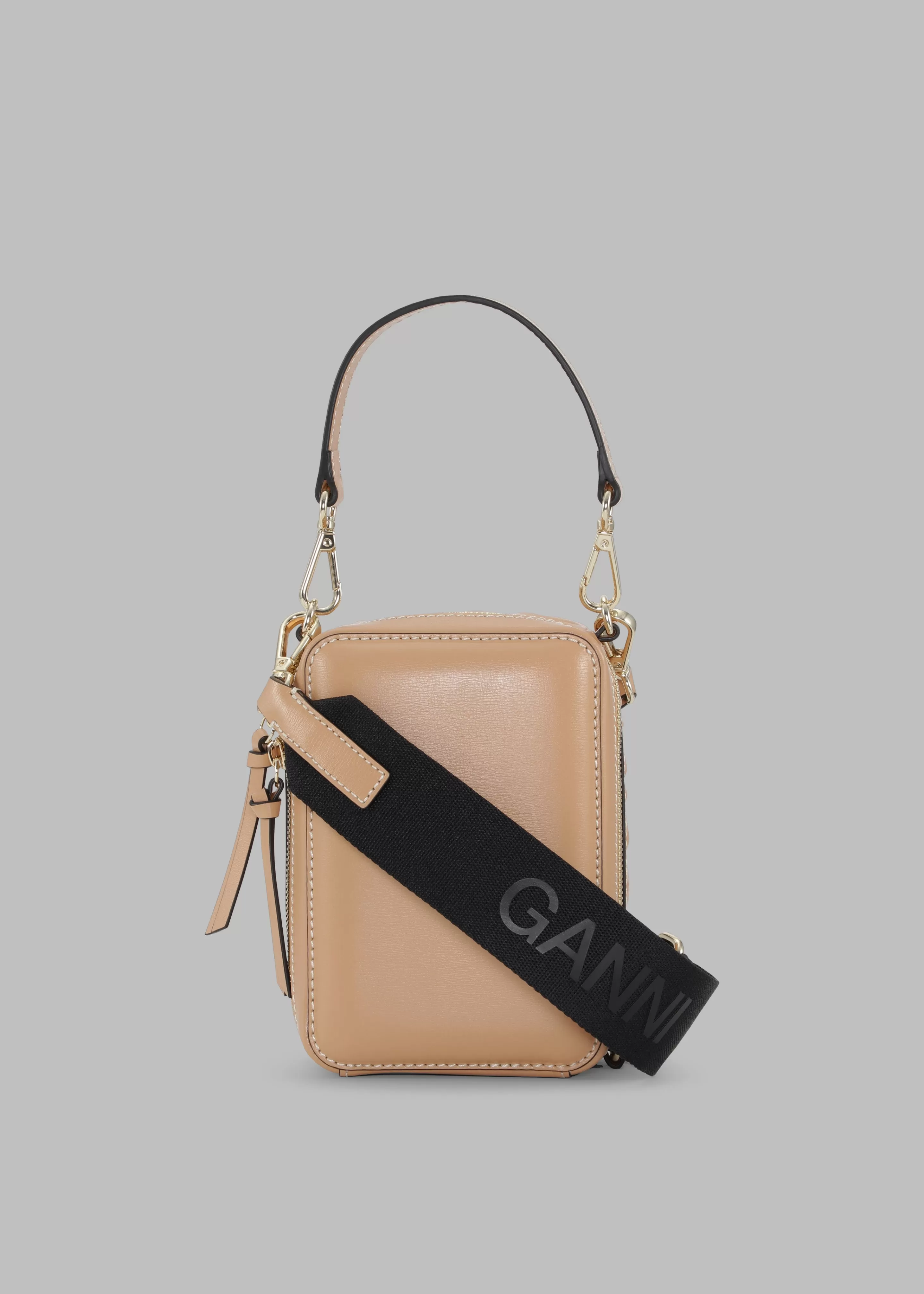 Accessories | The Frankie Shop Ganni Banner Camera Bag Tan