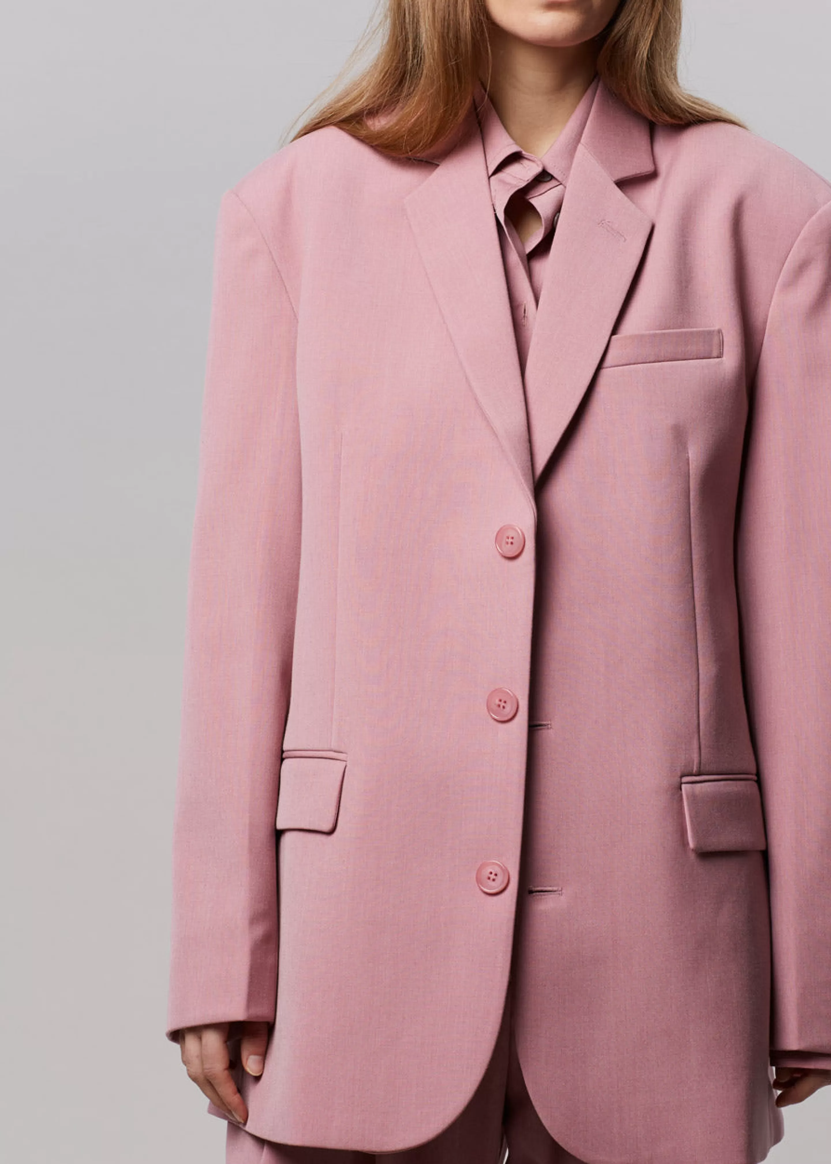 Outerwear | The Frankie Shop Gelso Oversized Blazer Rose