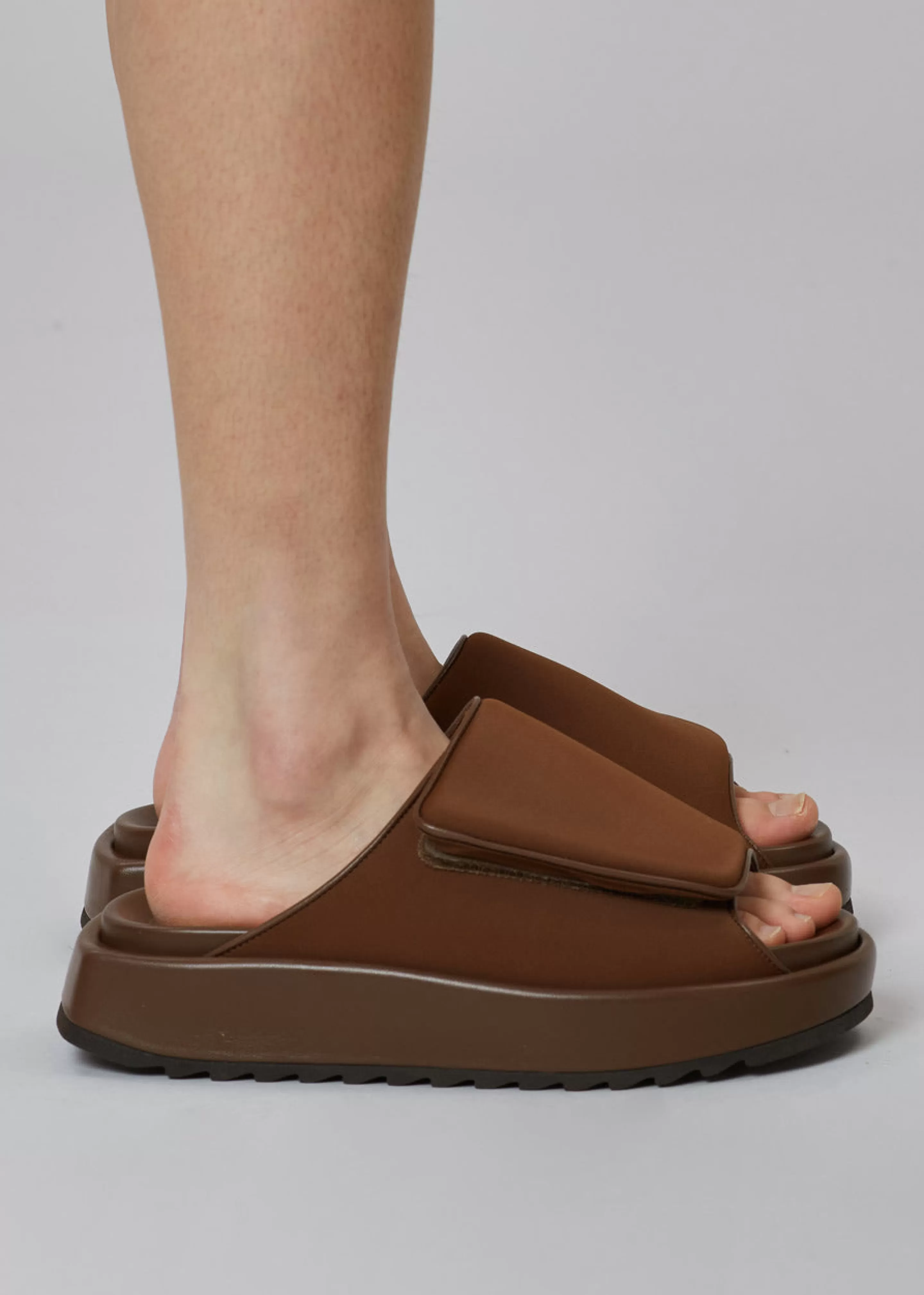 Shoes | The Frankie Shop Gia Borghini Gia 1 Padded Slides Coffee Brown