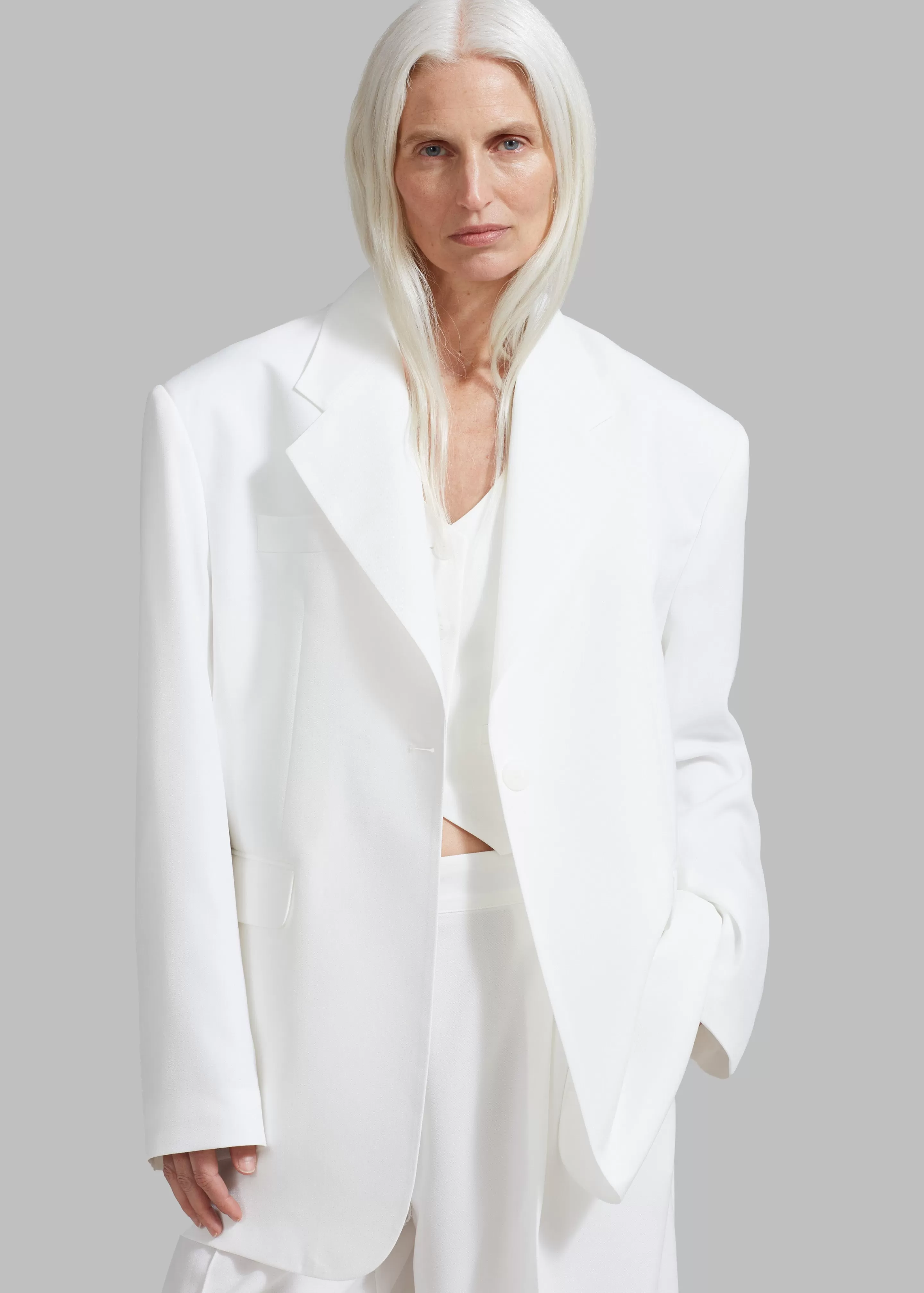 Outerwear | The Frankie Shop Gladys Blazer White