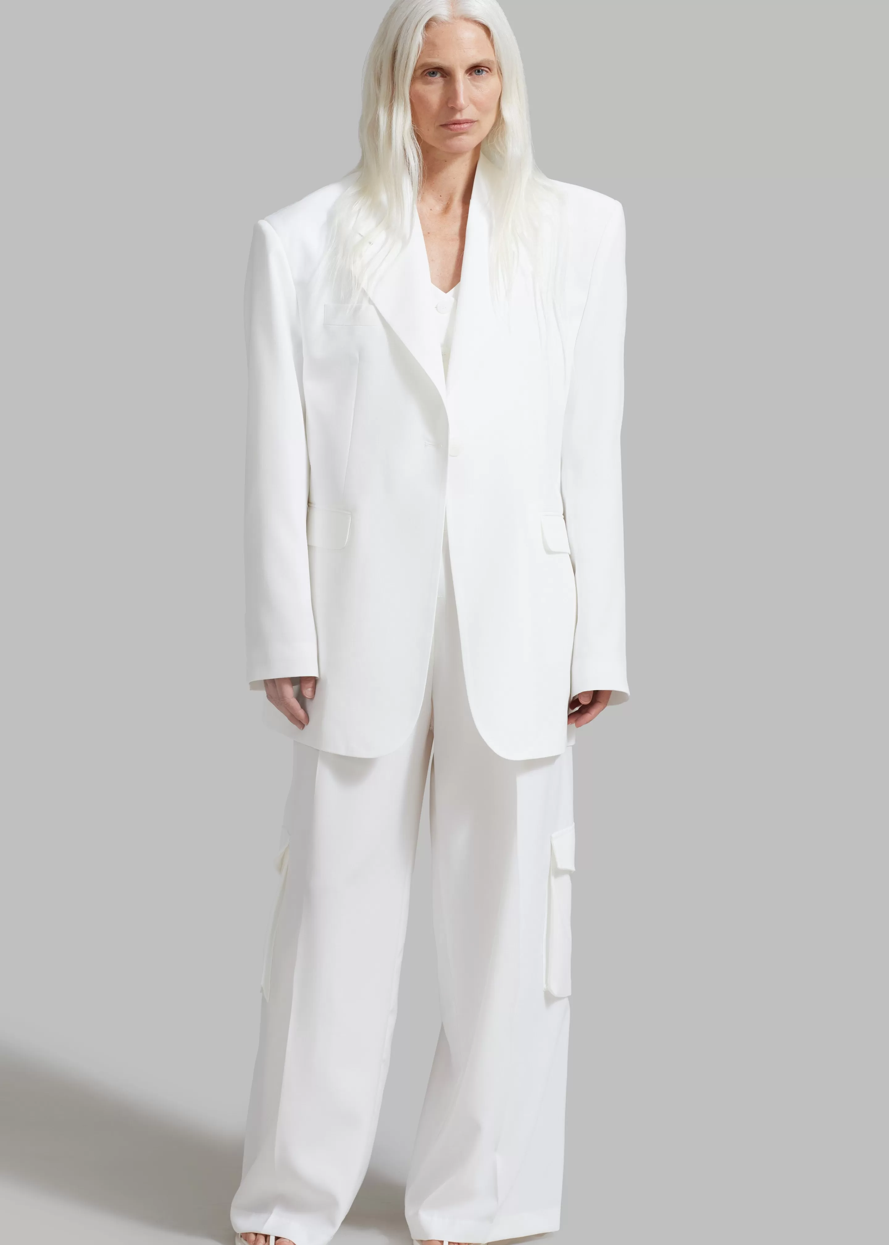 Outerwear | The Frankie Shop Gladys Blazer White