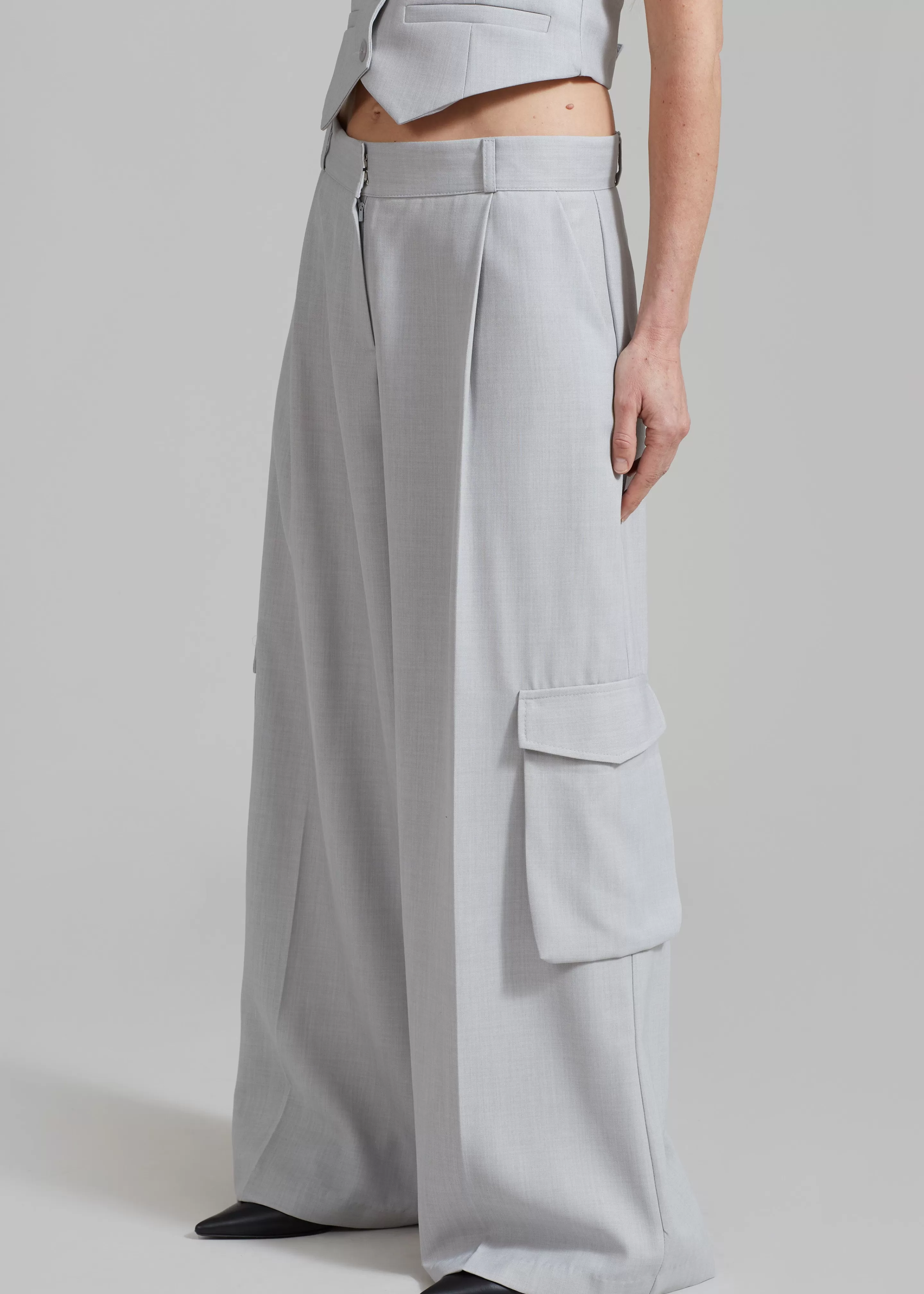 Bottoms | The Frankie Shop Gladys Cargo Pants Grey