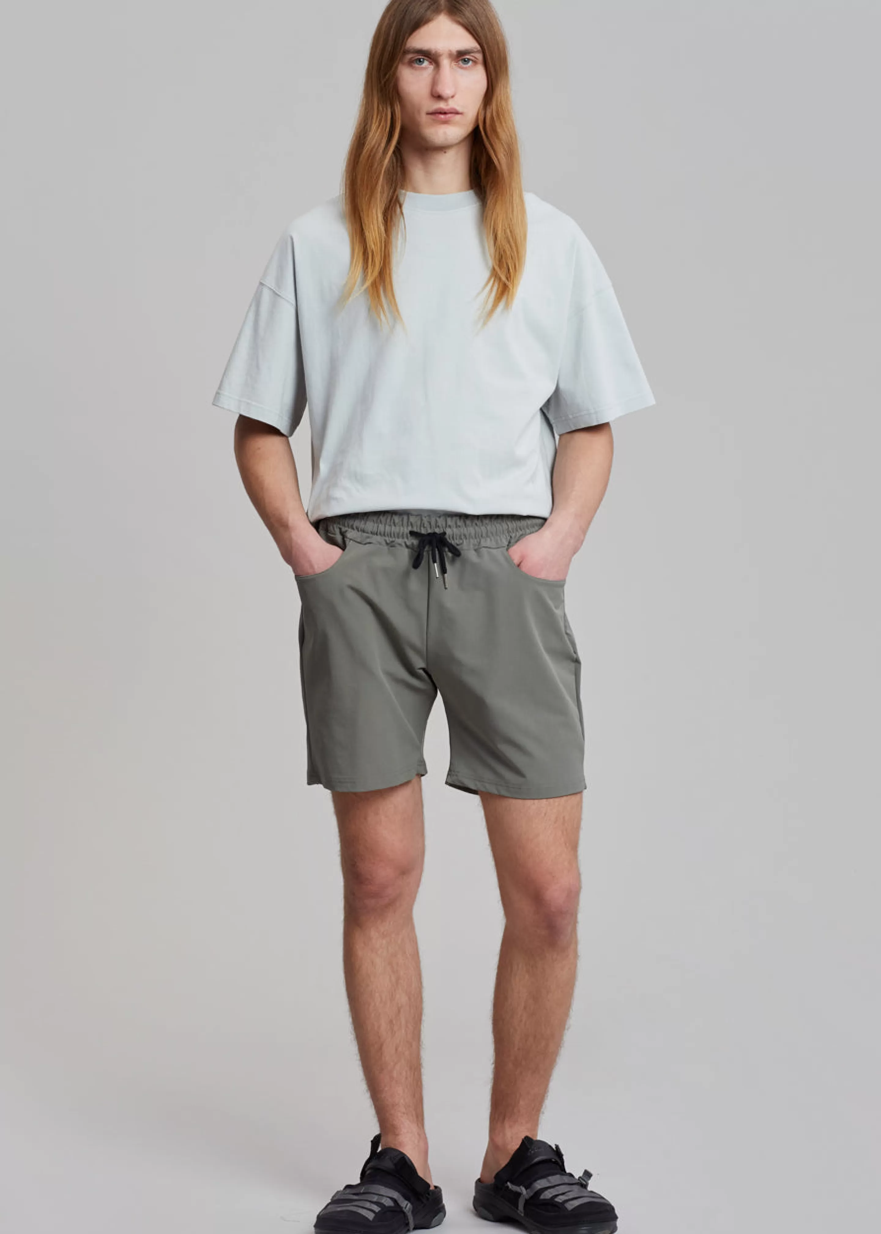 Bottoms | The Frankie Shop Guido Nylon Shorts Grey