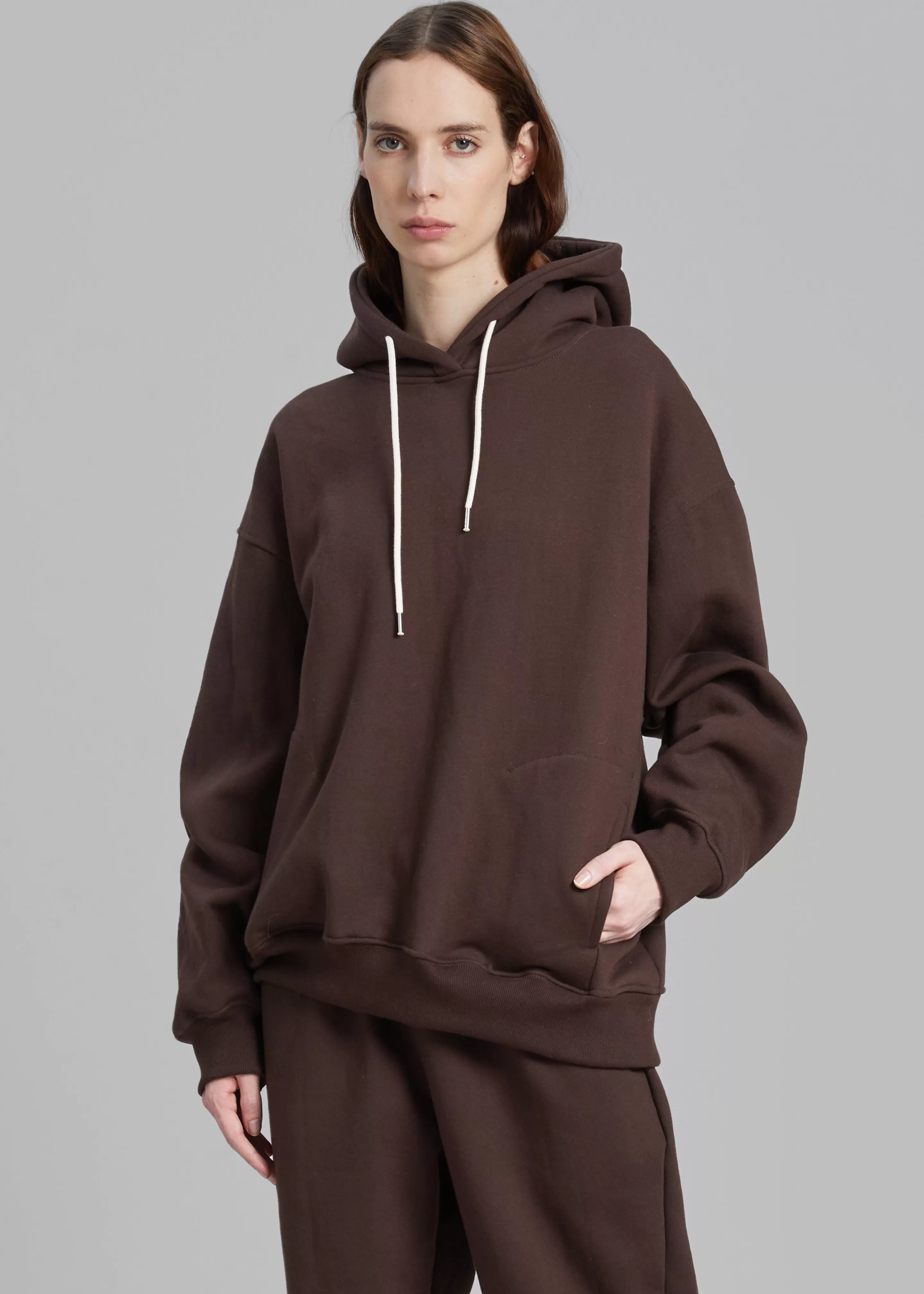 Loungewear | The Frankie Shop Hoops Hoodie Chocolate Plum