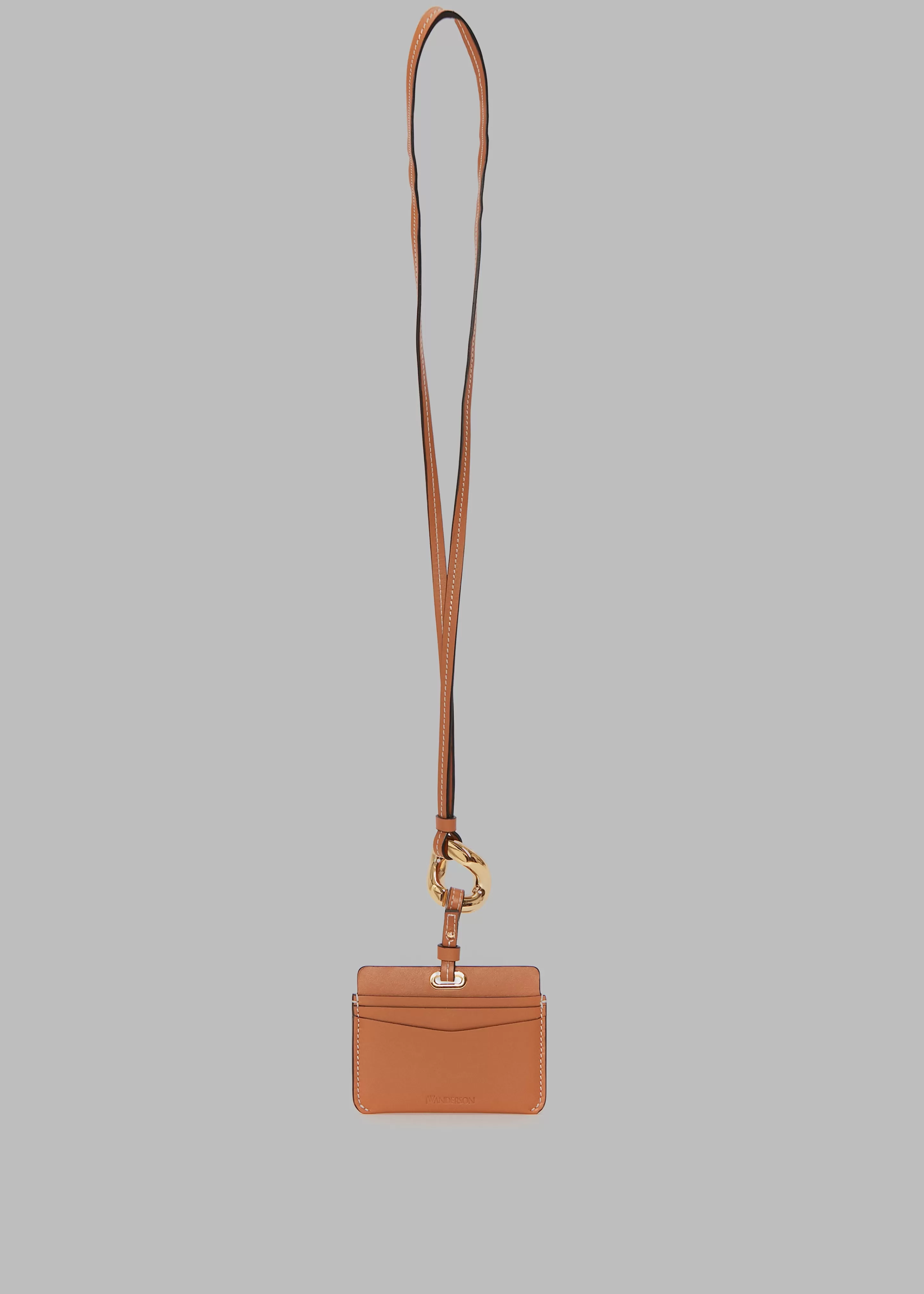 Accessories | The Frankie Shop Jw Anderson Cardholder With Chain Link Strap Pecan