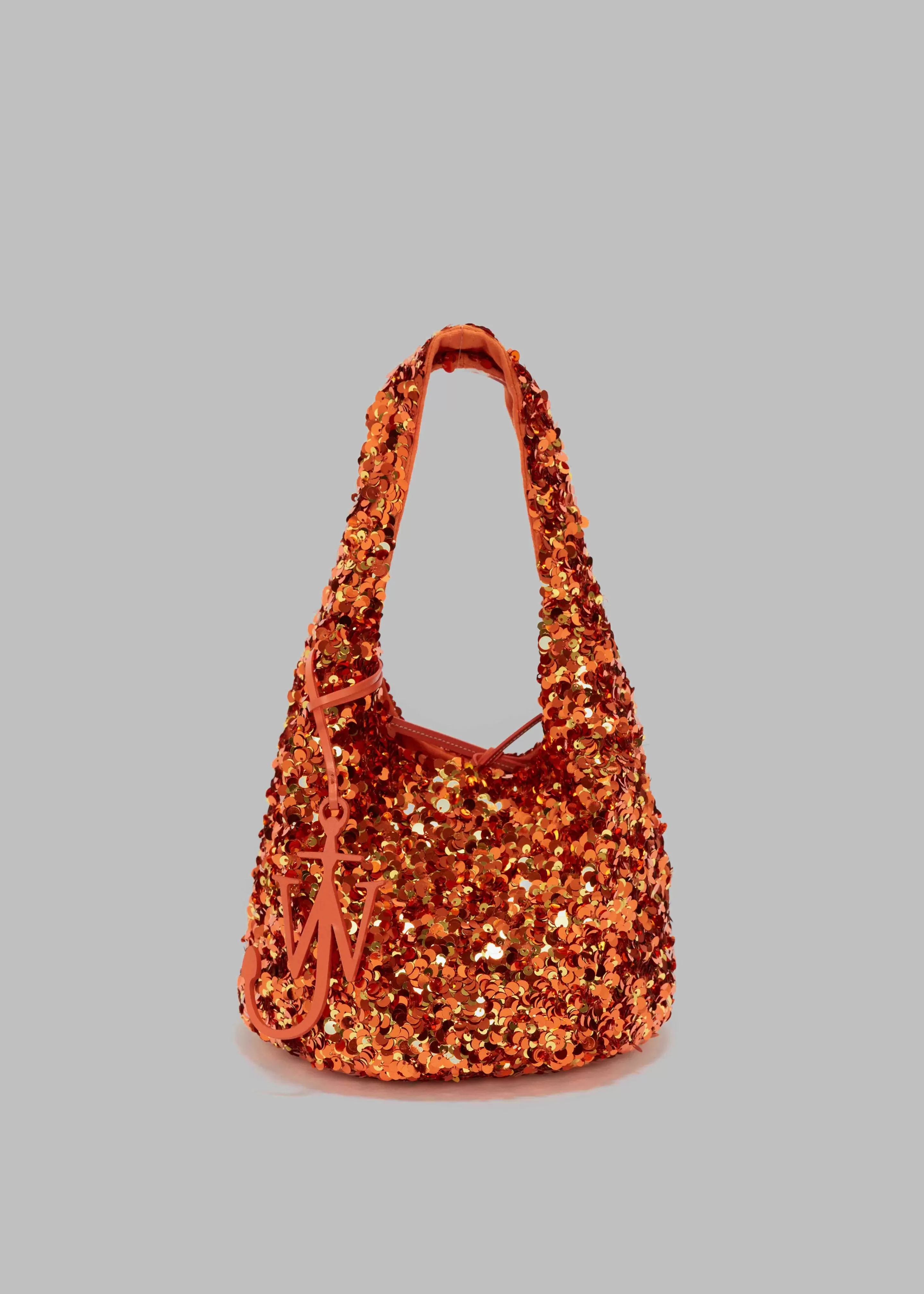 Accessories | The Frankie Shop Jw Anderson Mini Sequin Shopper Top Handle Bag Orange