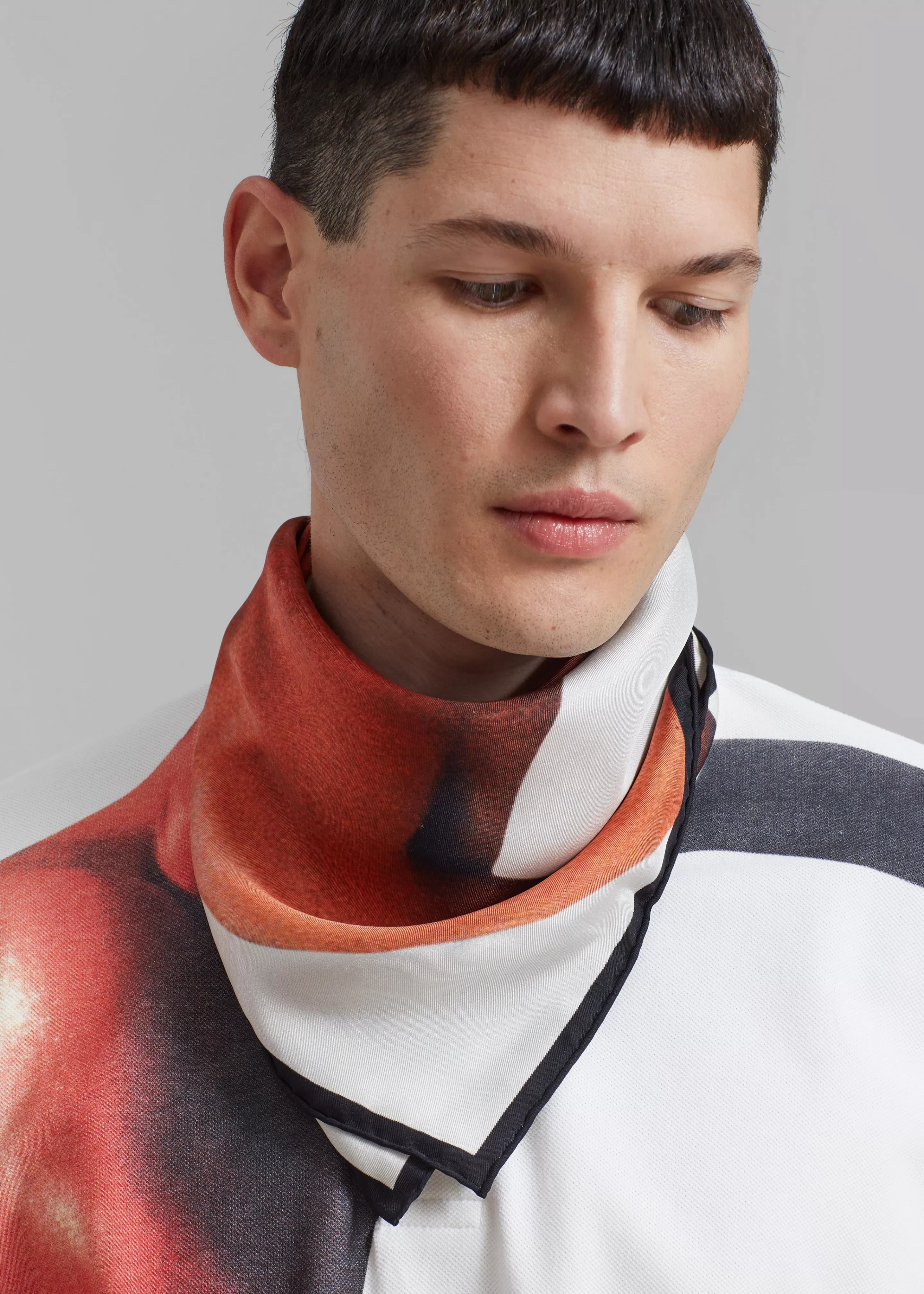 Accessories | The Frankie Shop Jw Anderson Printed Silk Scarf Multi/Off White