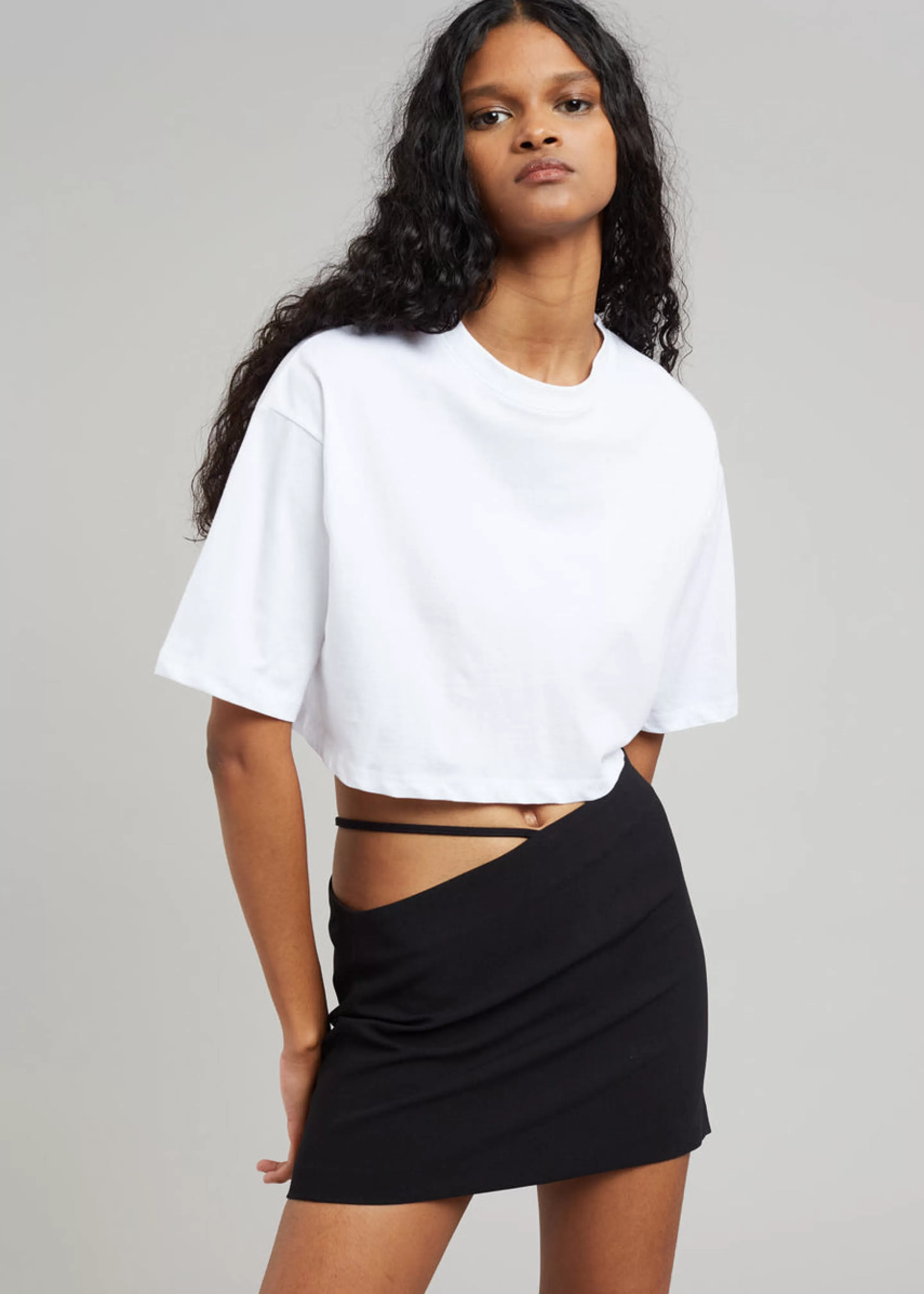 Tops | The Frankie Shop Karina Cropped T-Shirt White