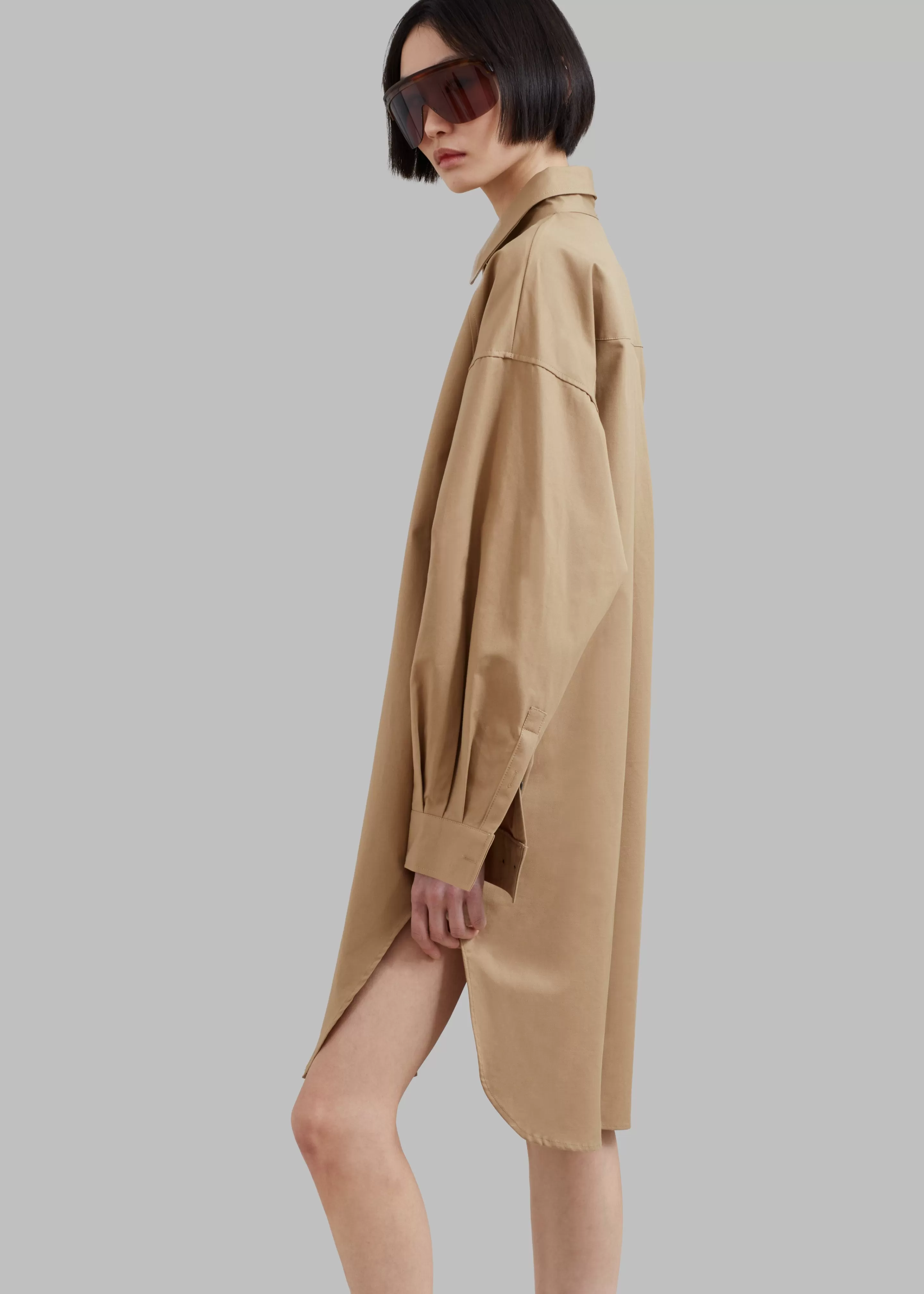 Dresses | The Frankie Shop Karole Shirt Dress Tan