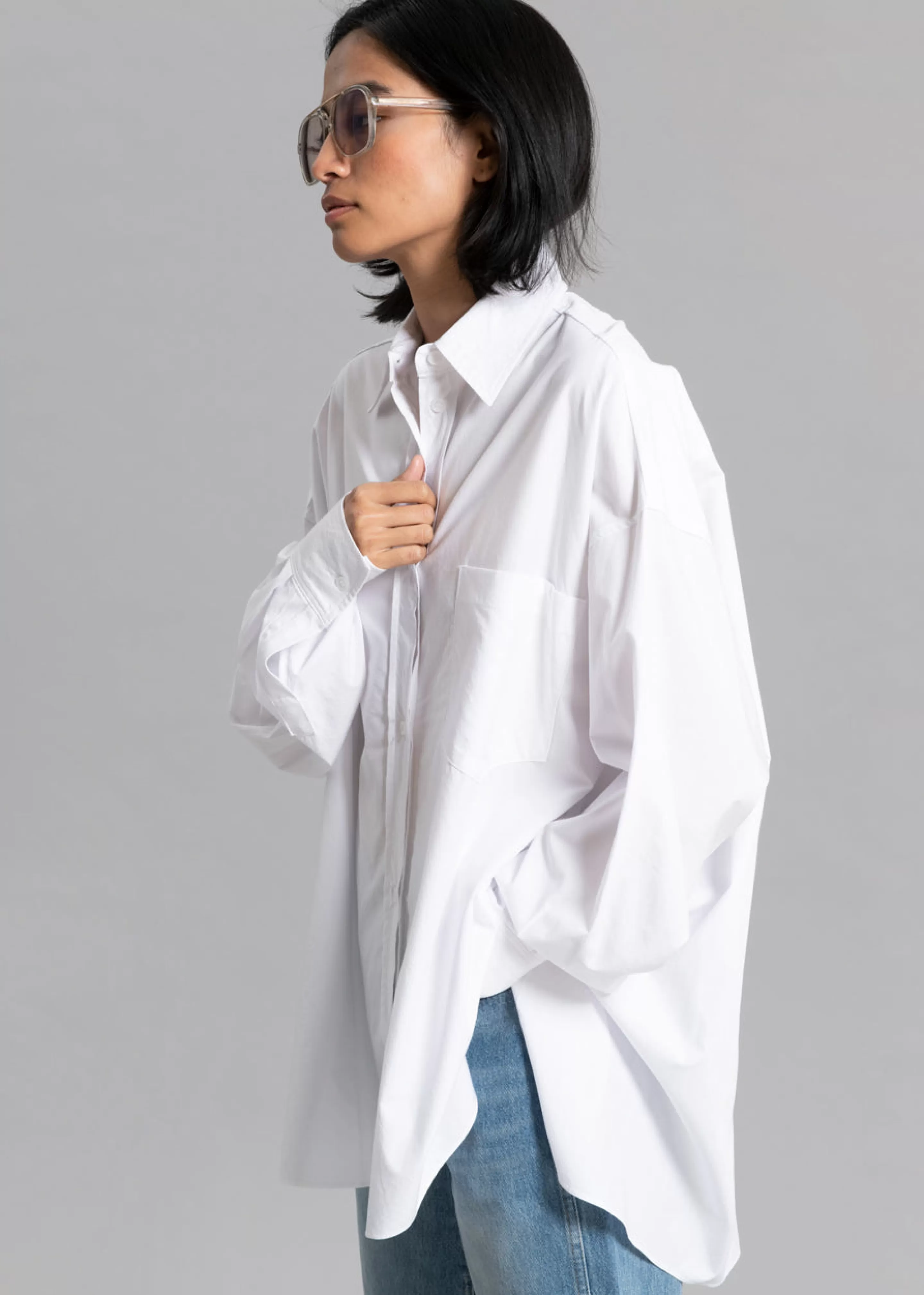 Tops | The Frankie Shop Kat Shirt White