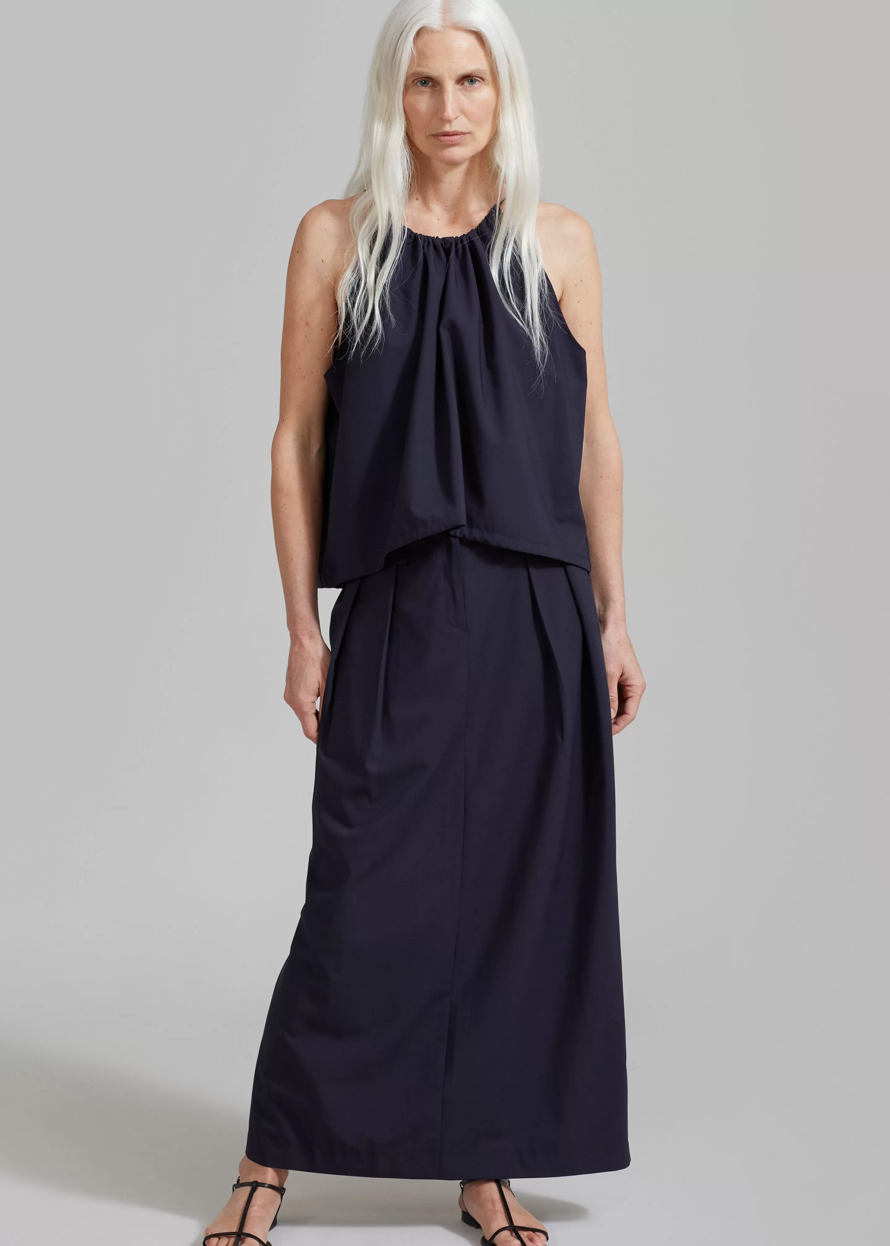 Bottoms | The Frankie Shop Leah Maxi Skirt Navy