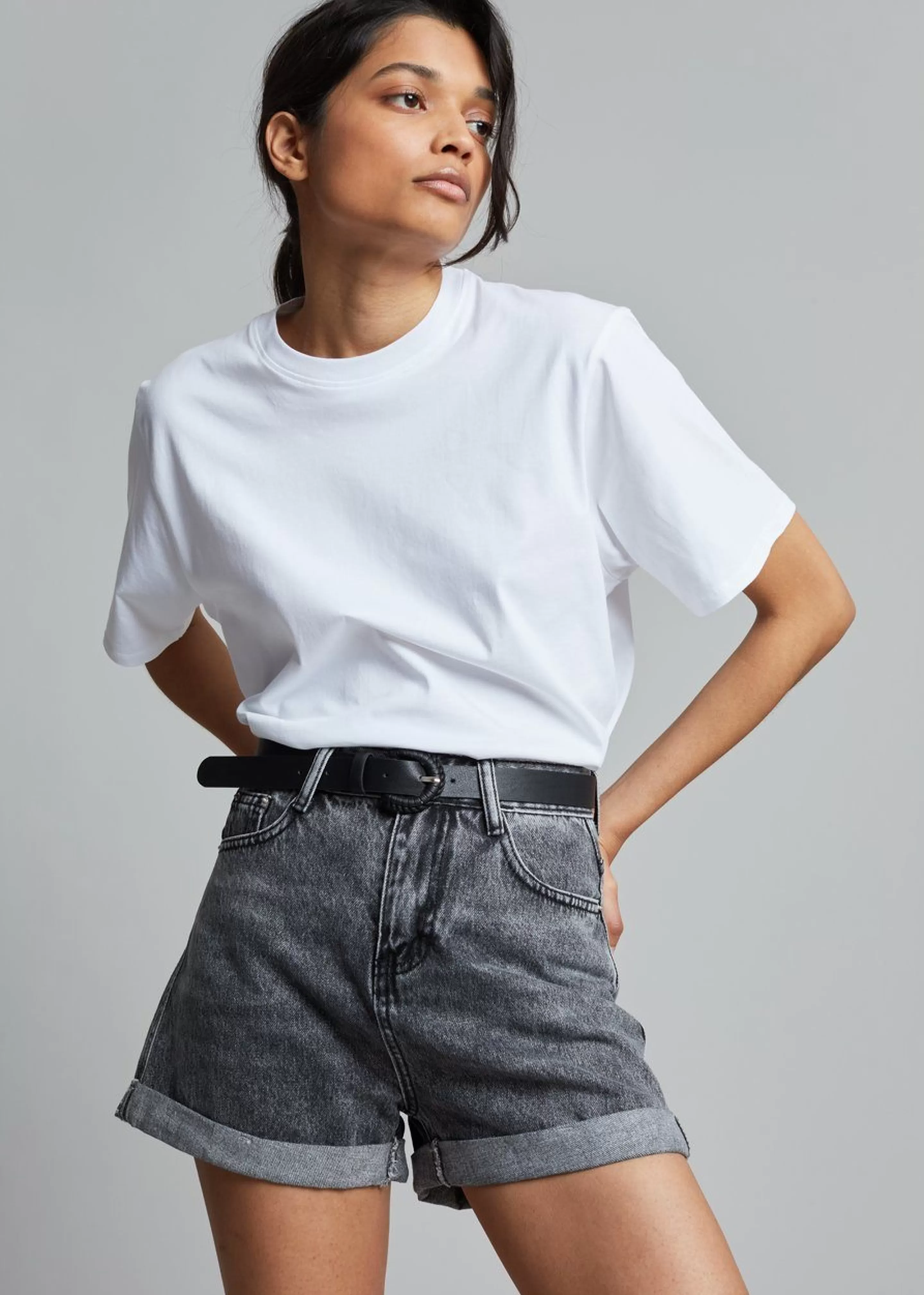 Tops | The Frankie Shop Lilou Simple Tee Optic White