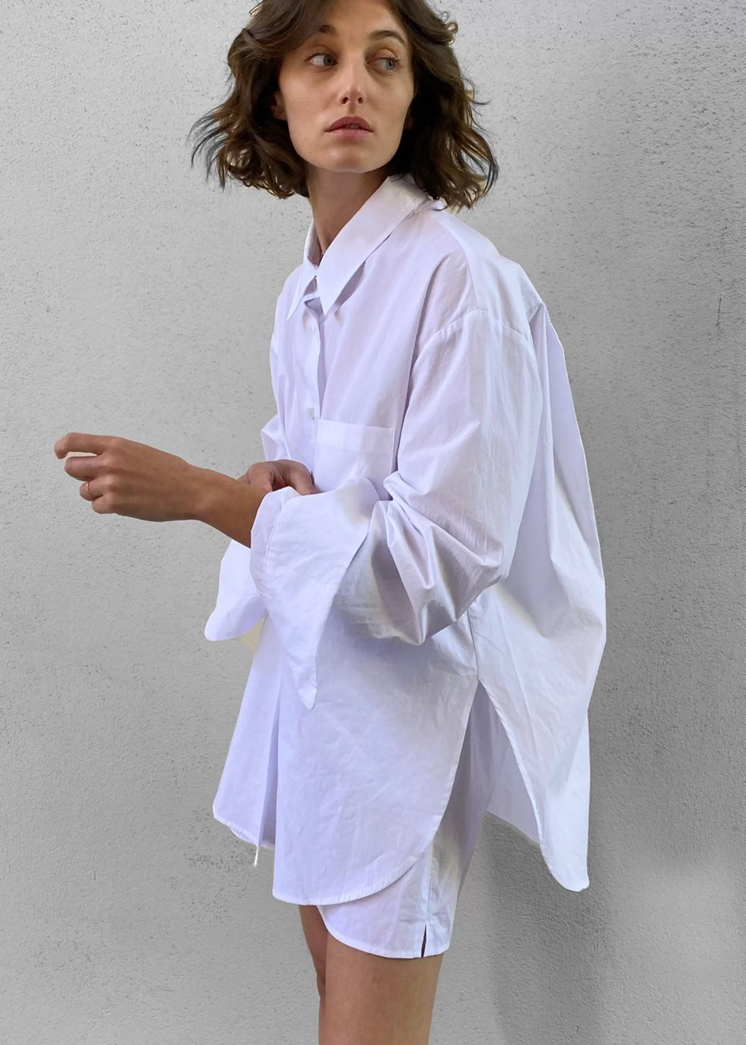 Tops | The Frankie Shop Lui Organic Cotton Shirt White