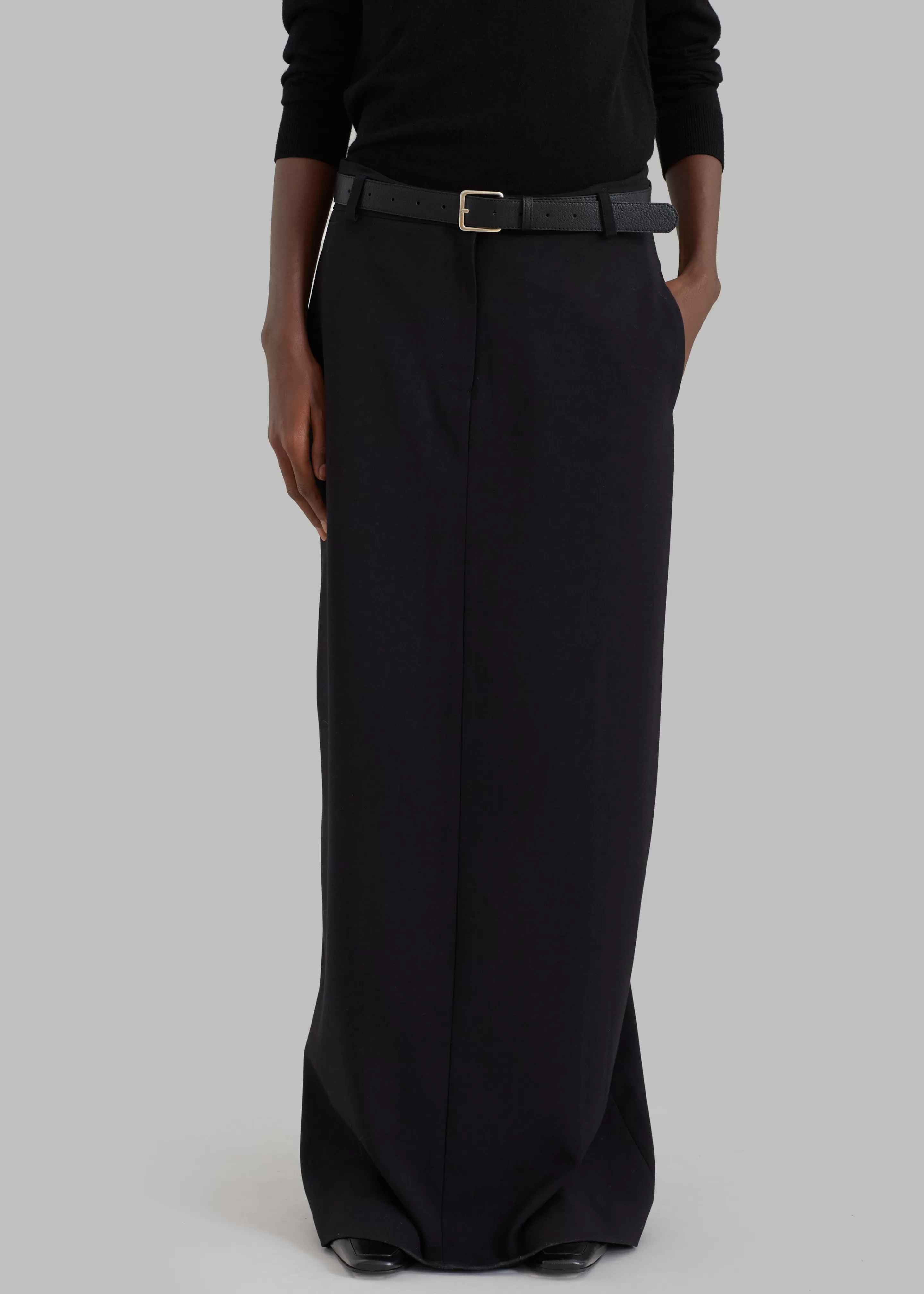 Bottoms | The Frankie Shop Malvo Long Pencil Skirt Black