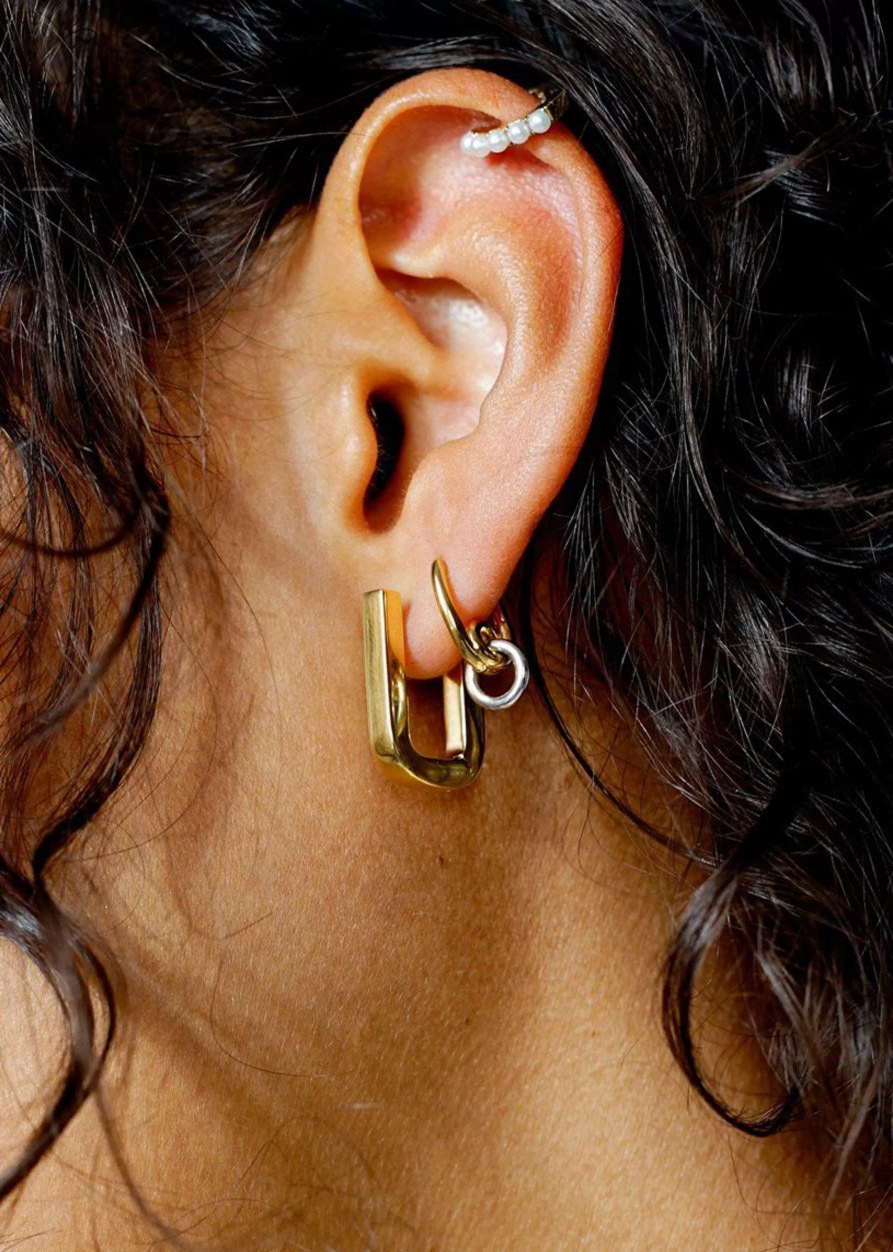 Accessories | The Frankie Shop Otiumberg Chunky Square Hoops Gold