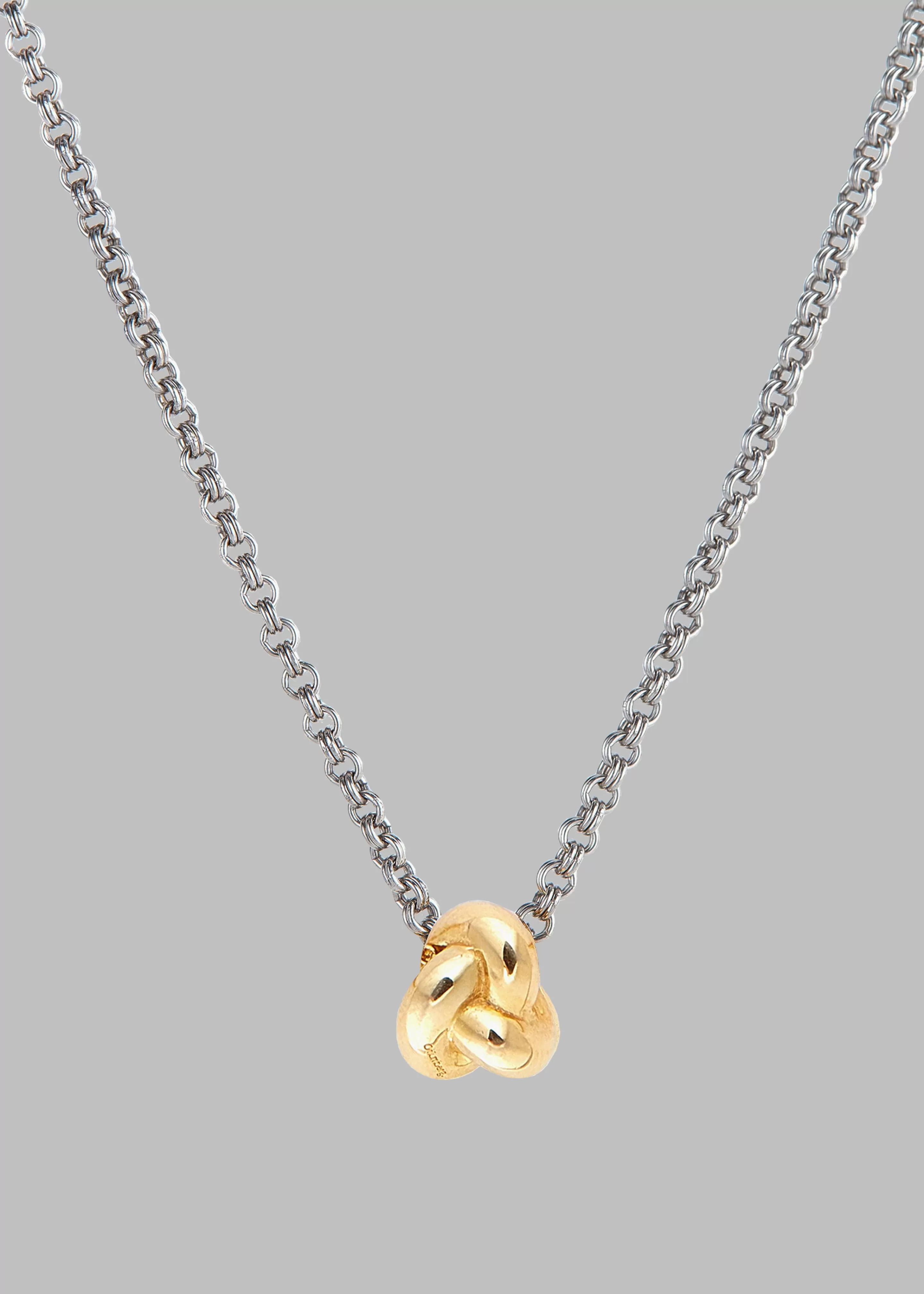 Accessories | The Frankie Shop Otiumberg Mixed Metal Knot Necklace Gold