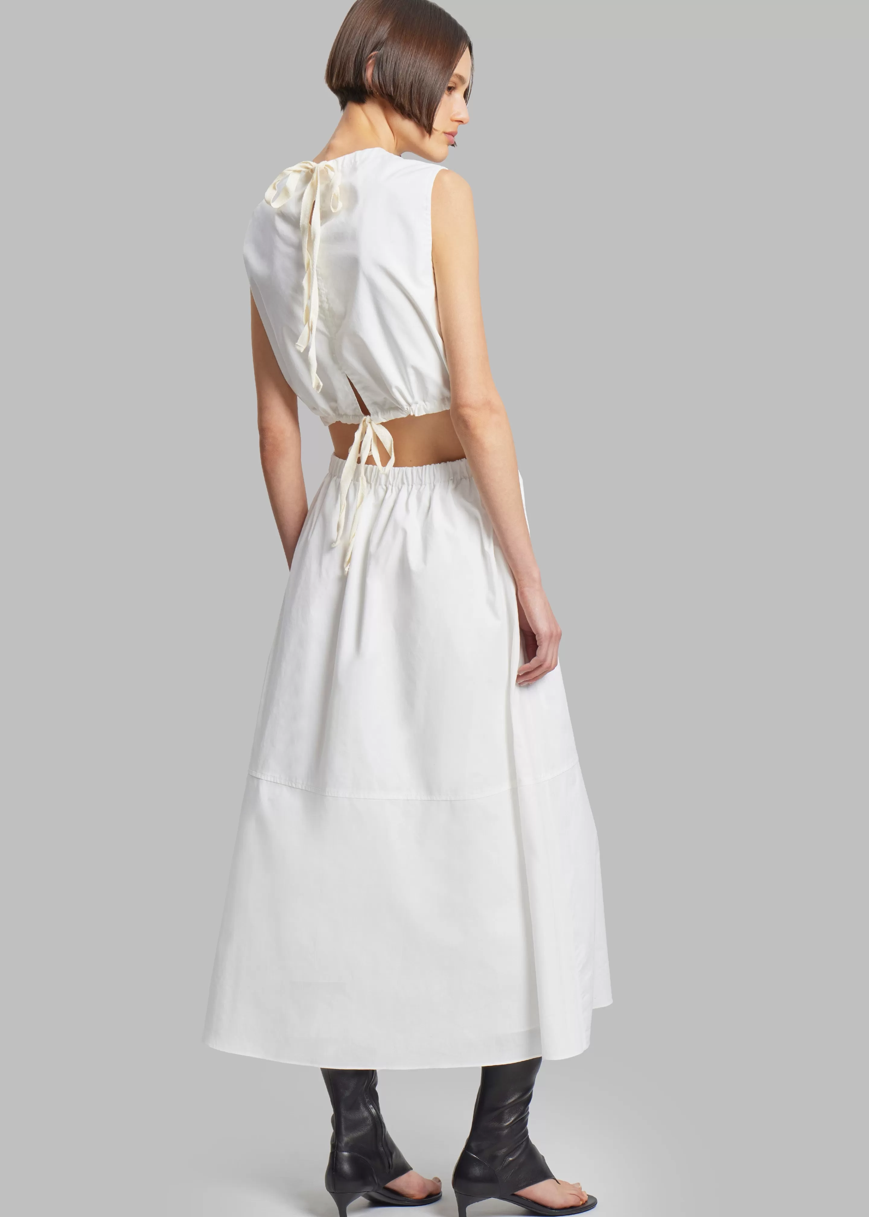 Dresses | The Frankie Shop Proenza Schouler White Label Poplin Cutout Midi Dress Off White