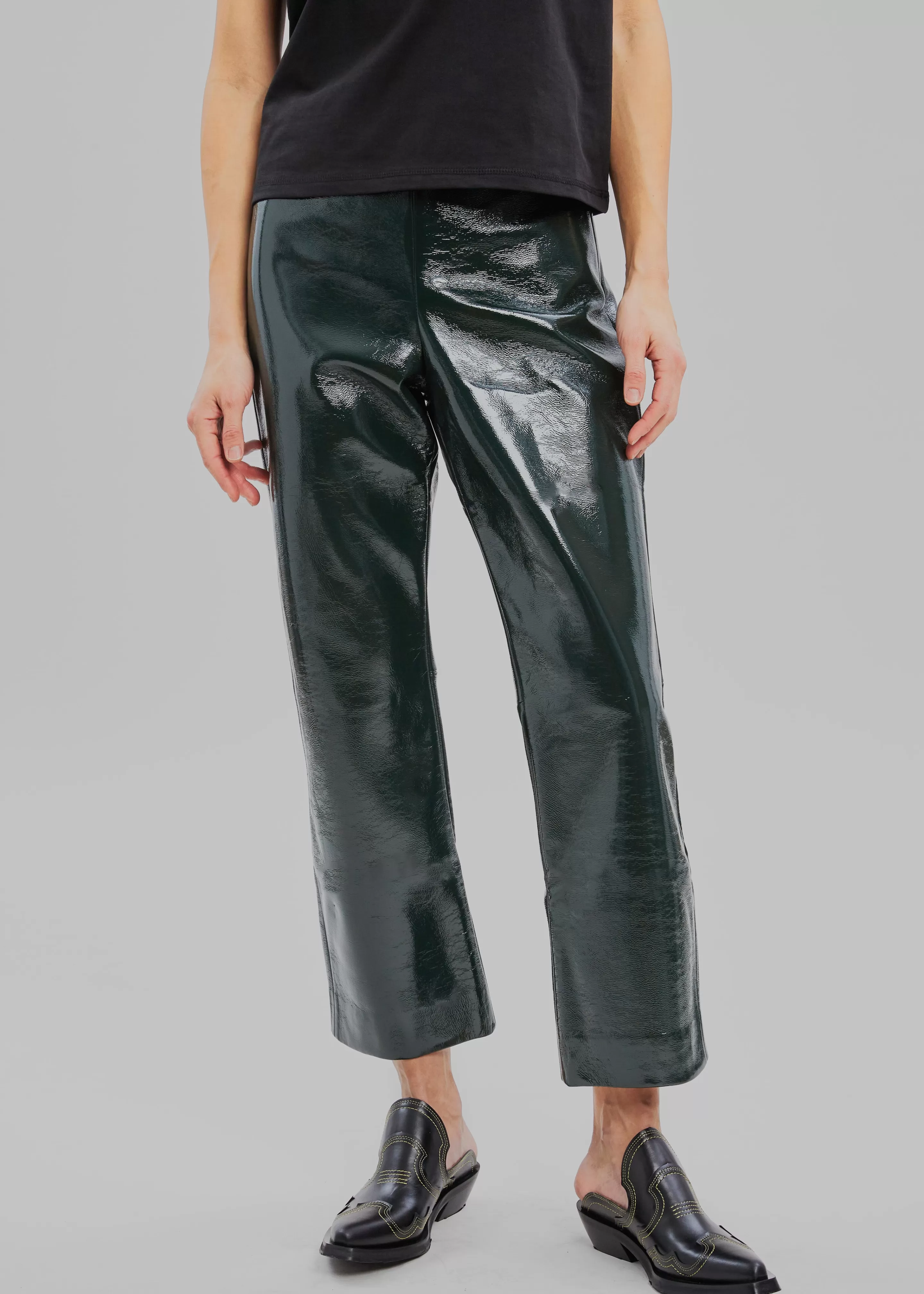 Bottoms | The Frankie Shop Proenza Schouler White Label Vinyl Pants Pine