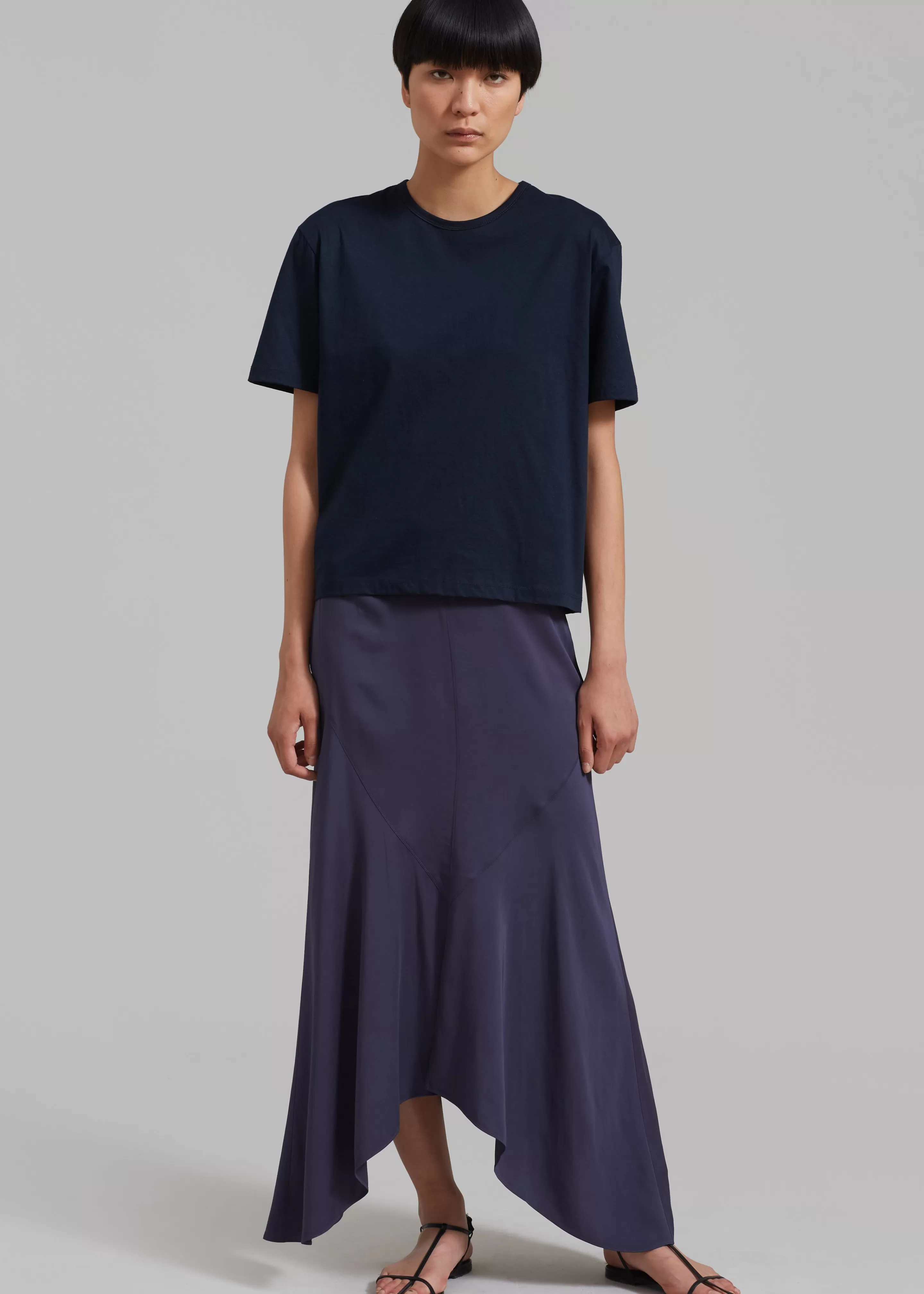 Bottoms | The Frankie Shop Rohe Fluid Panelled Skirt Steel