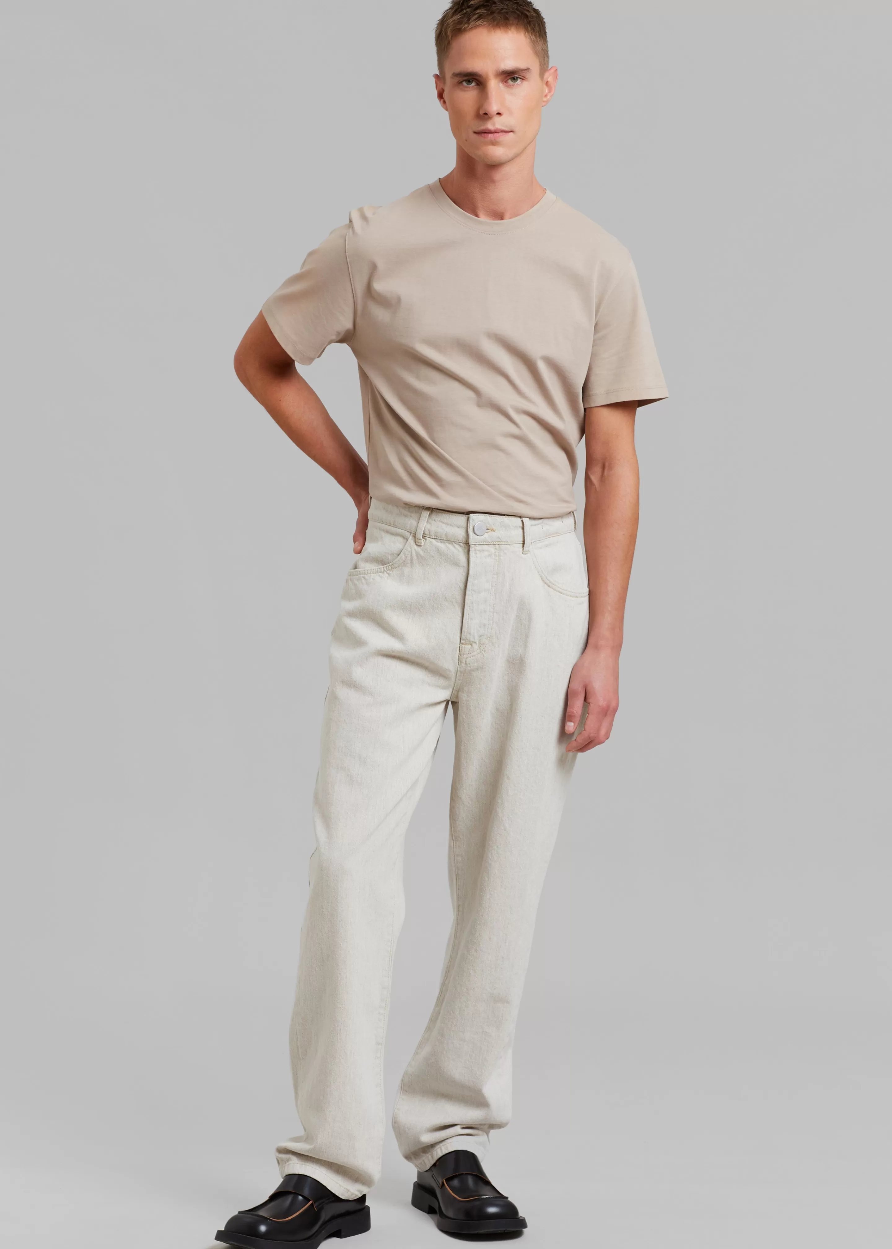 Bottoms | The Frankie Shop Rohe Mozes Trousers Natural Hemp Denim