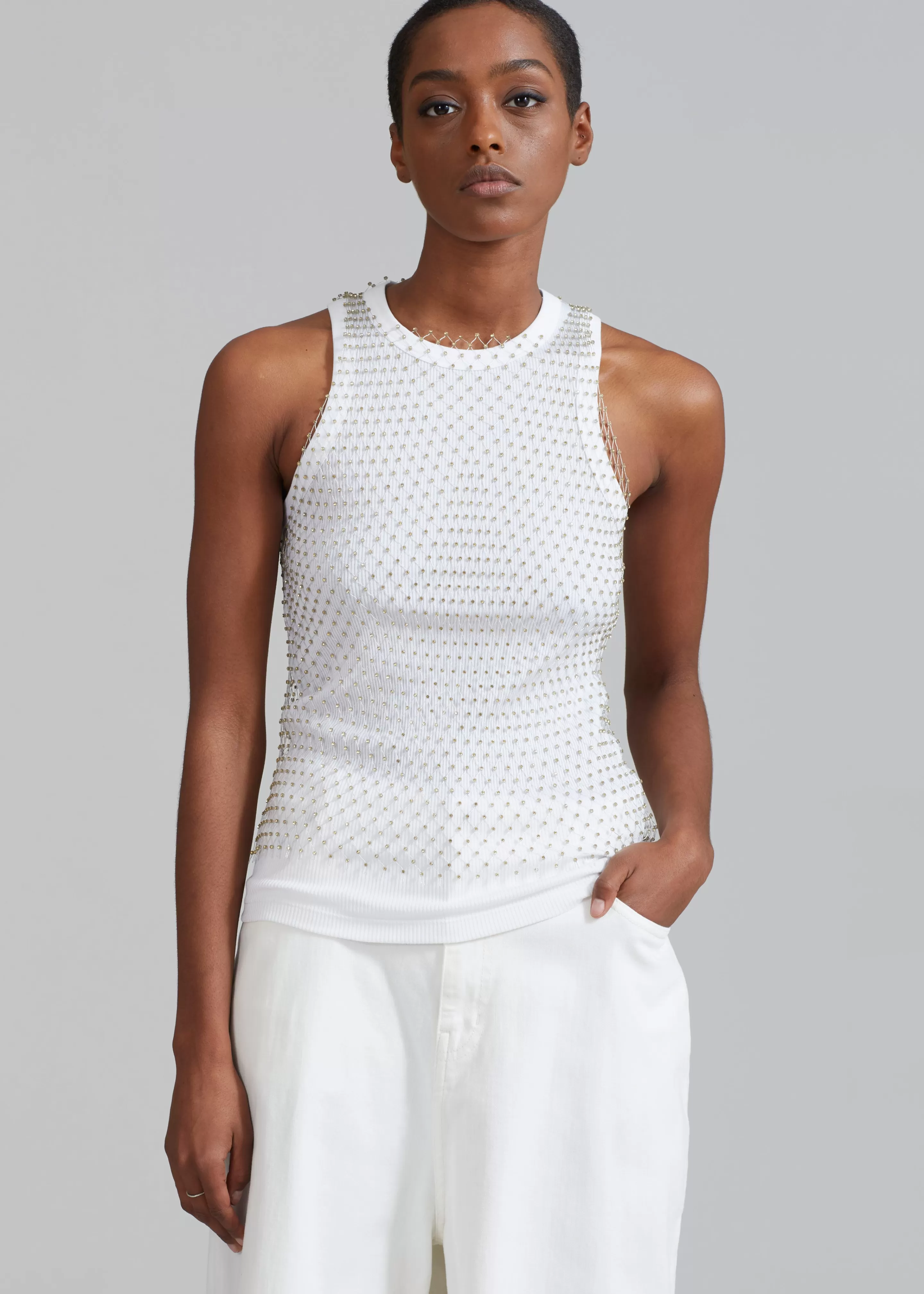 Tops | The Frankie Shop Samsoe & Samsoe Evelina Top Nimbus Cloud