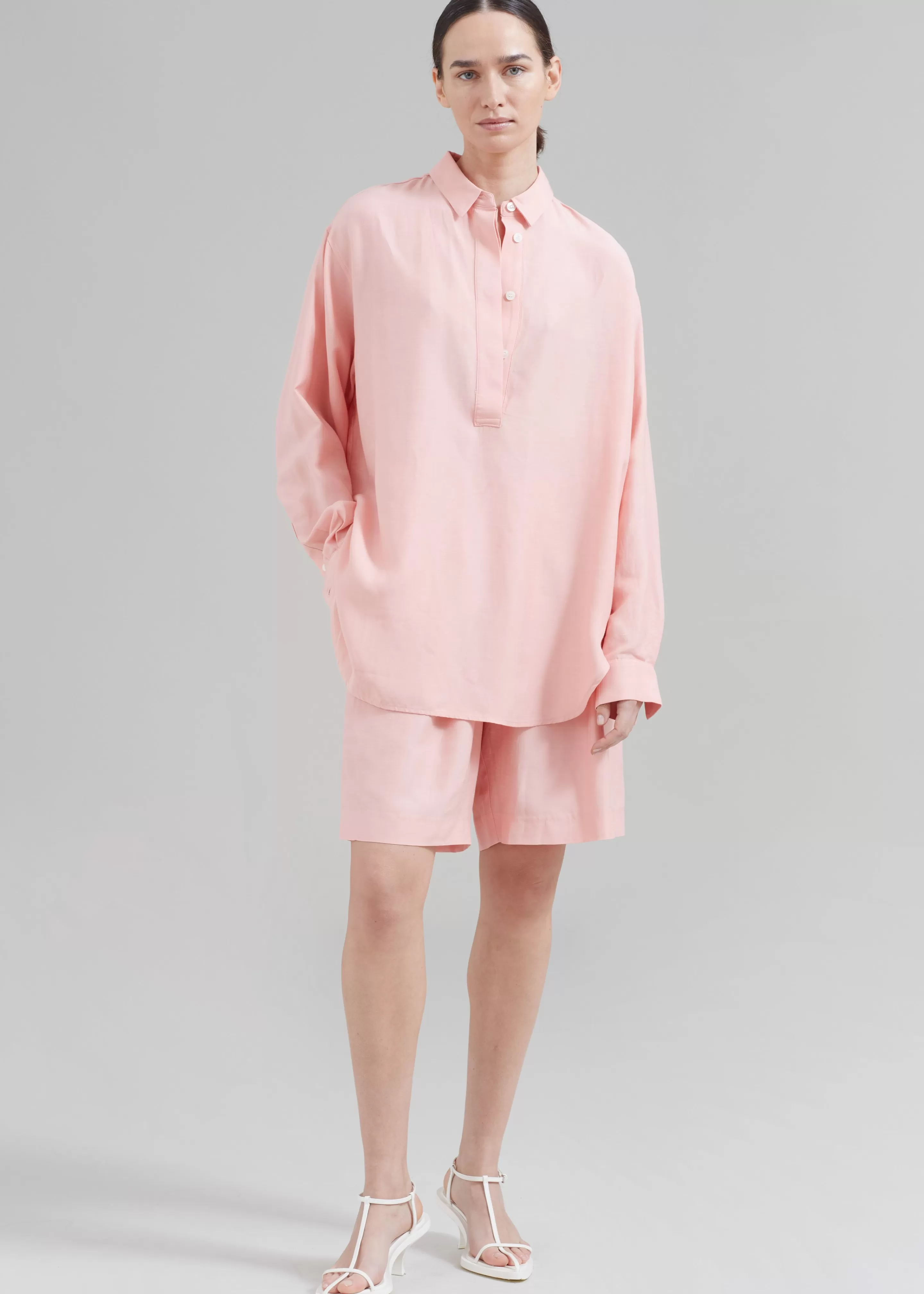 Tops | The Frankie Shop Samsoe Samsoe Alfrida Hp Shirt Coral Cloud