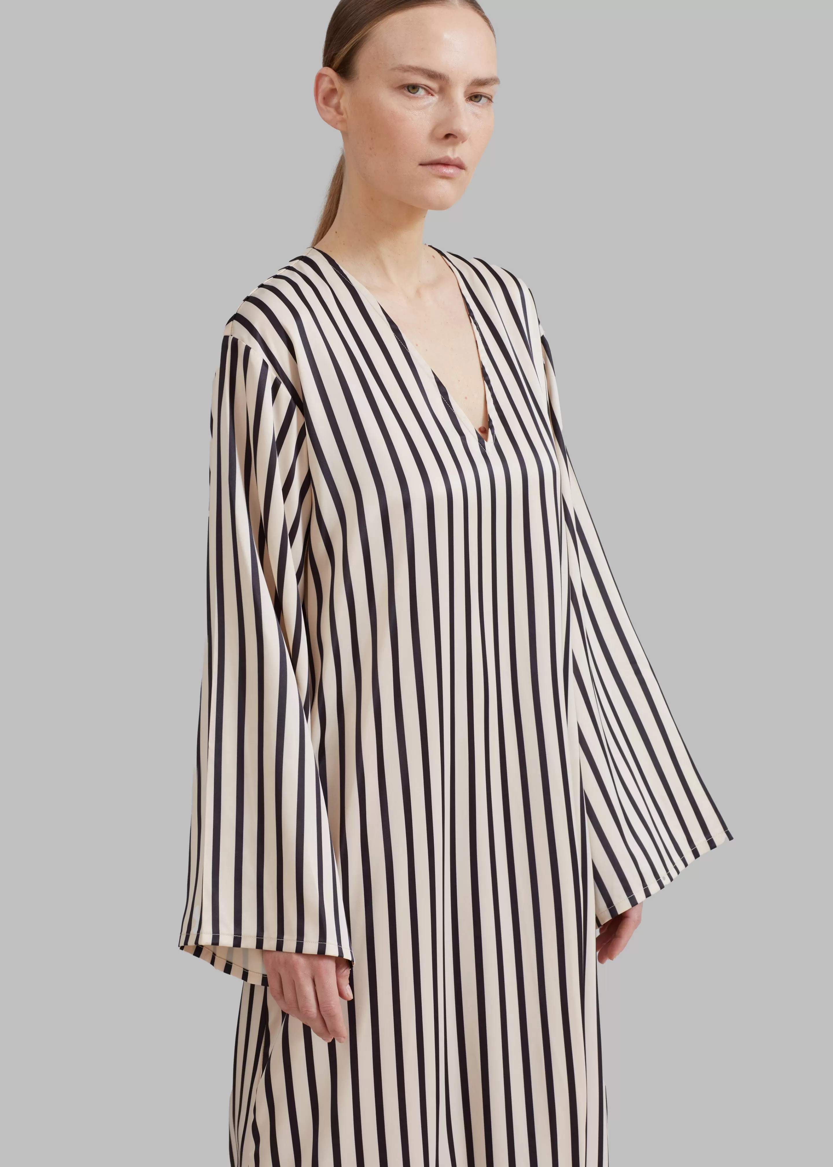 Dresses | The Frankie Shop Solaqua The Resort Dress Ecru With Black Stripes