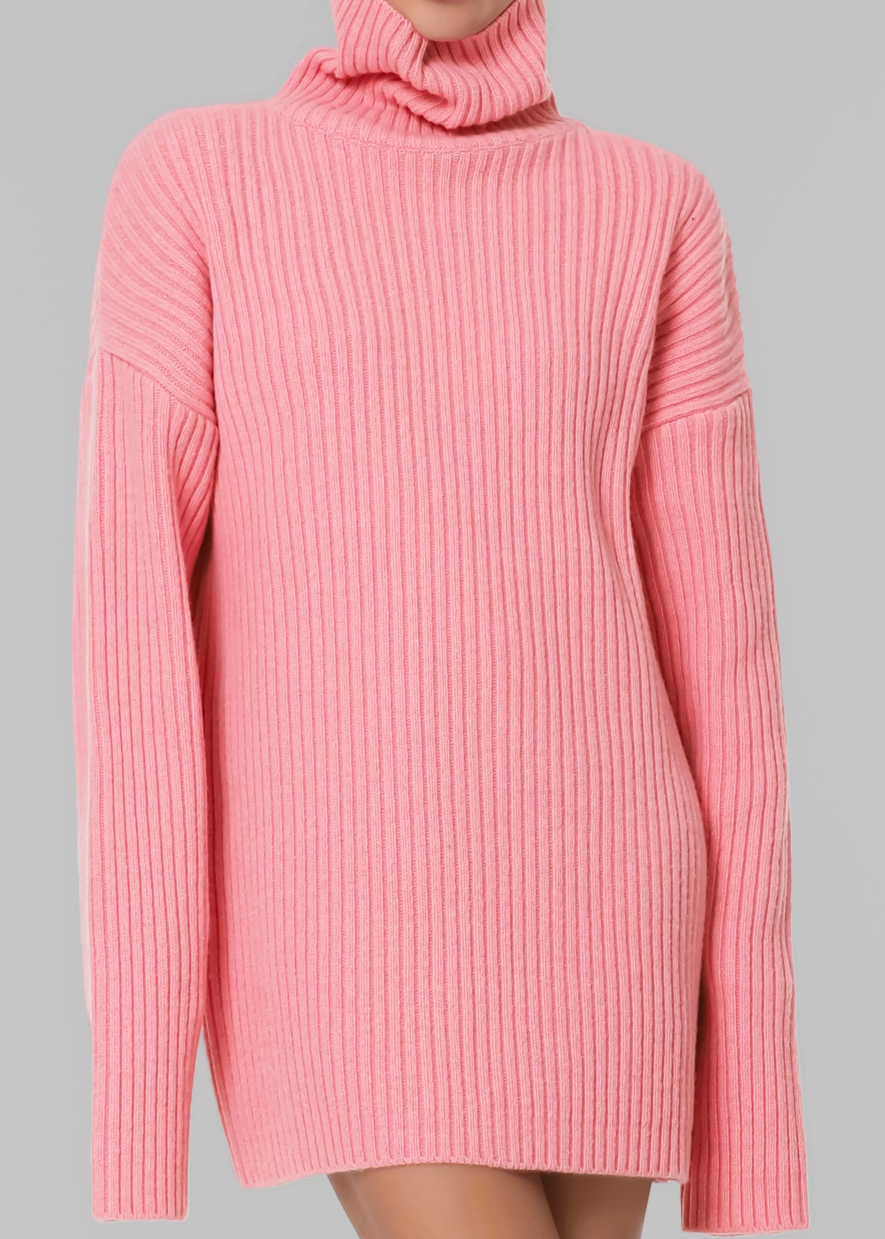 Knitwear | The Frankie Shop Thelma Ribbed Sweater Pink